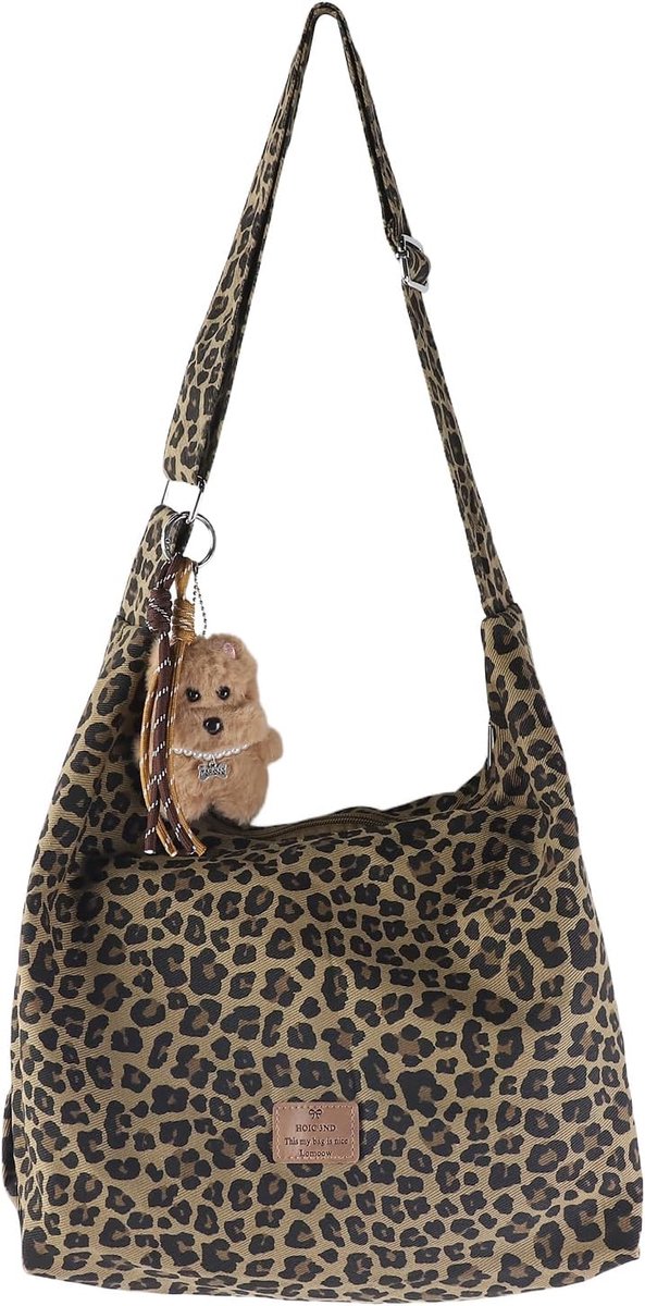 Tote Bag Dames Groot - Mode Luipaard Print - Verstelbare Schouderriem - Ideaal voor Winkelen - ShopVlot