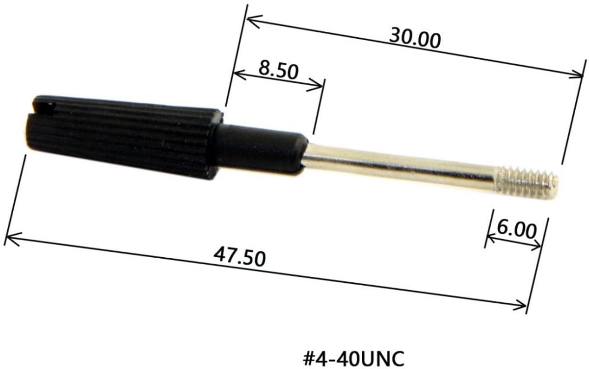 Injectieschroeven #4-40 UNC 47,5mm - RVS - Thumbscrews - Voor veilige kabelbevestiging - ShopVlot