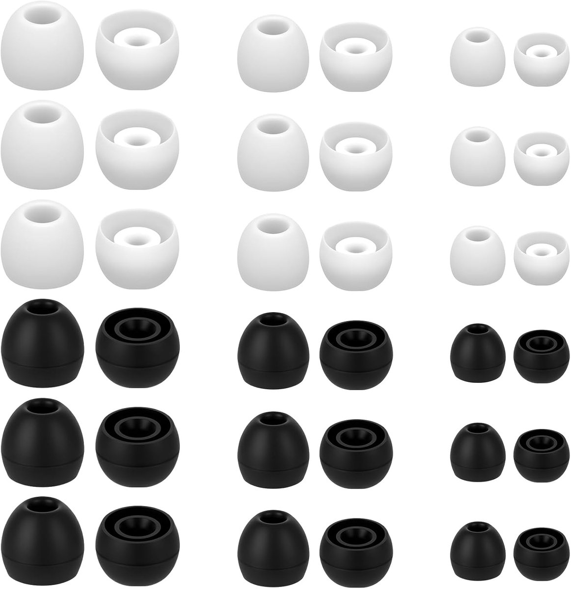 Silicone oordopjes vervangset S/M/L - zachte siliconen - comfortabel en universeel inzetbaar - ShopVlot