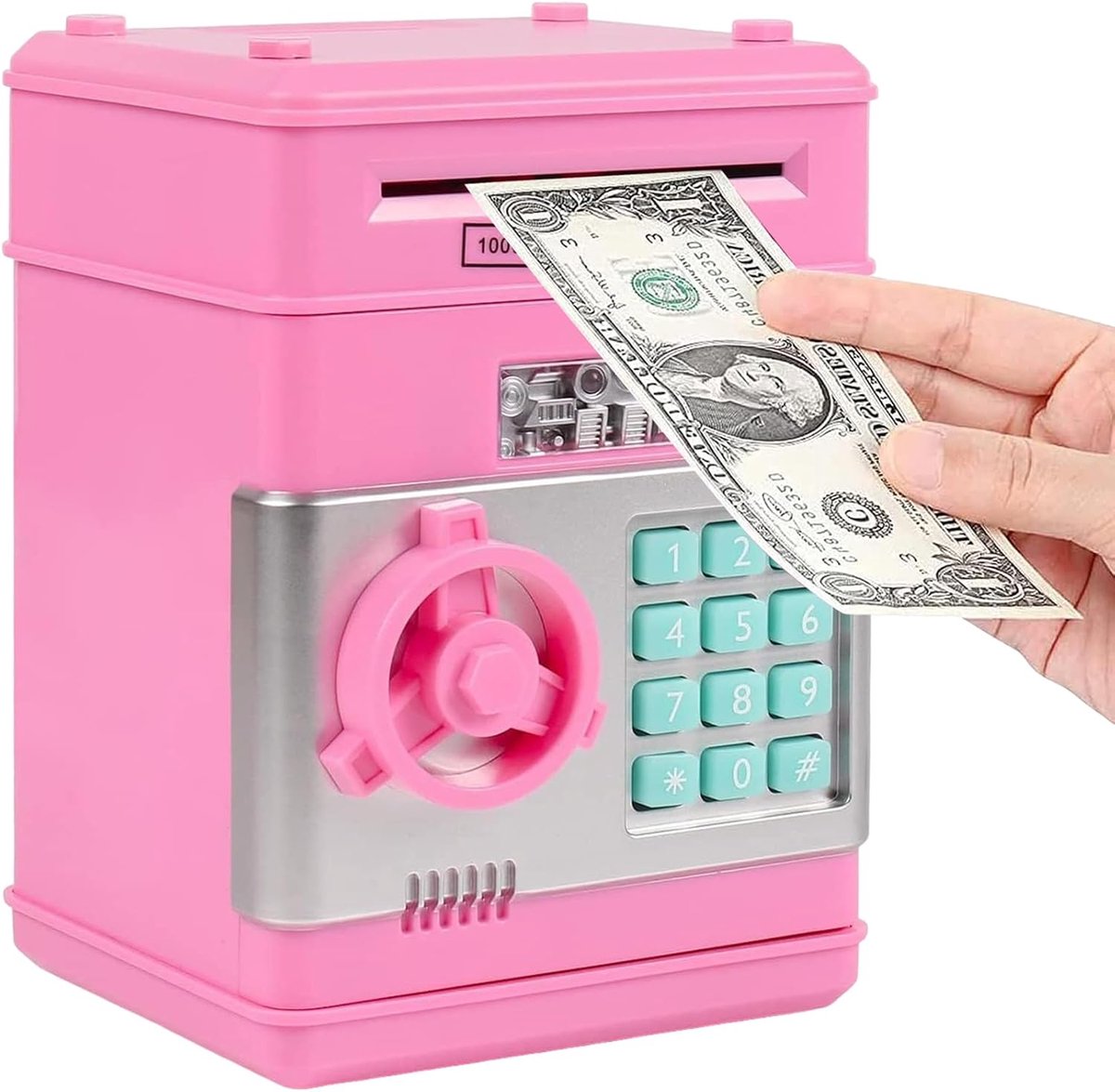 Spaarpot Elektronisch - Automatisch - Roze - Voor kinderen met wachtwoord - ShopVlot