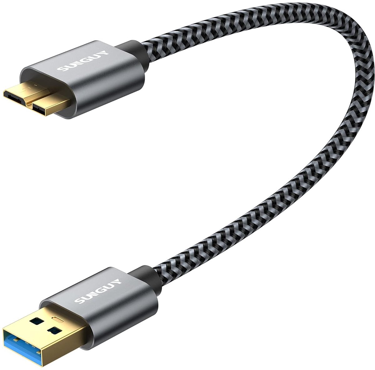 Micro USB 3.0 kabel 0.3M - USB A naar micro B - Hoge snelheid - Ideaal voor externe harde schijven - ShopVlot