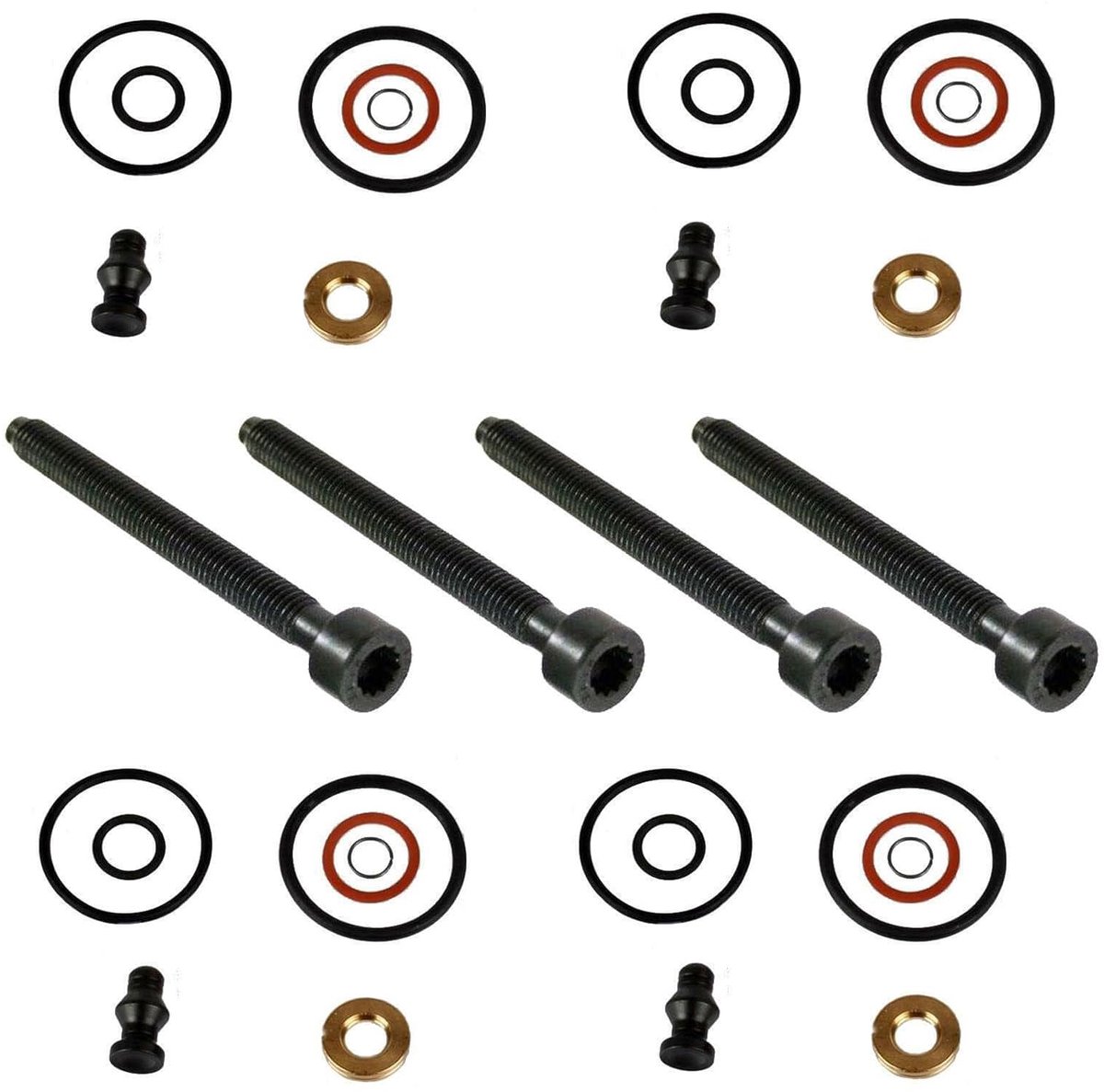 4-delige pakkingset voor injectoren en pomp 1.9 2.0 TDI 1417010997 voor ARL, ASZ, BEW, BJB, BKD, BMN AZV, pakking voor - ShopVlot