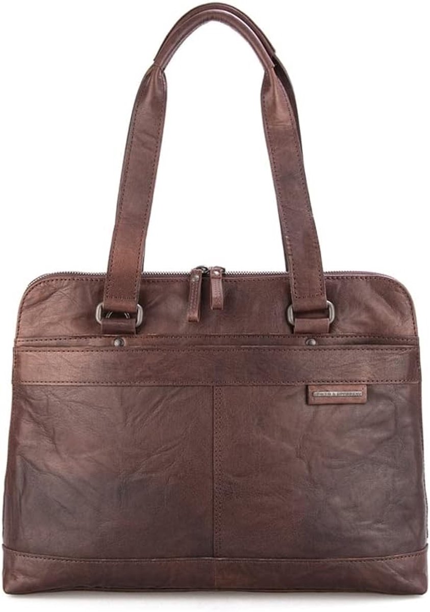 Laptop Bag with Tablet Compartment - Dark Brown, Dark Brown - ShopVlot