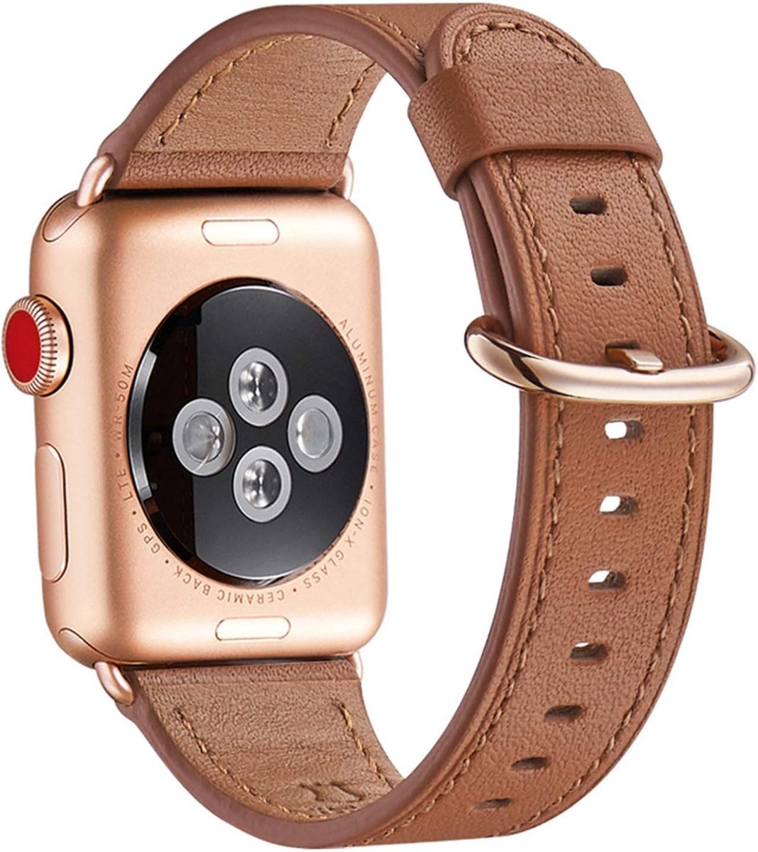 WFEAGL Compatible with Watch Watch Strap 42mm 44mm 38mm 40mm Multi Color Leather Replacement Watch Straps Compatible - ShopVlot