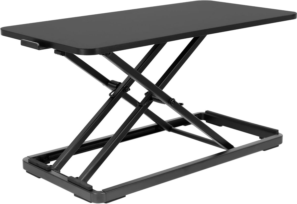 Zit- en sta-bureau, in hoogte verstelbaar, ergonomisch, met oppervlak van 60 x 34 cm, ideaal voor kantoor, werkkamer - ShopVlot