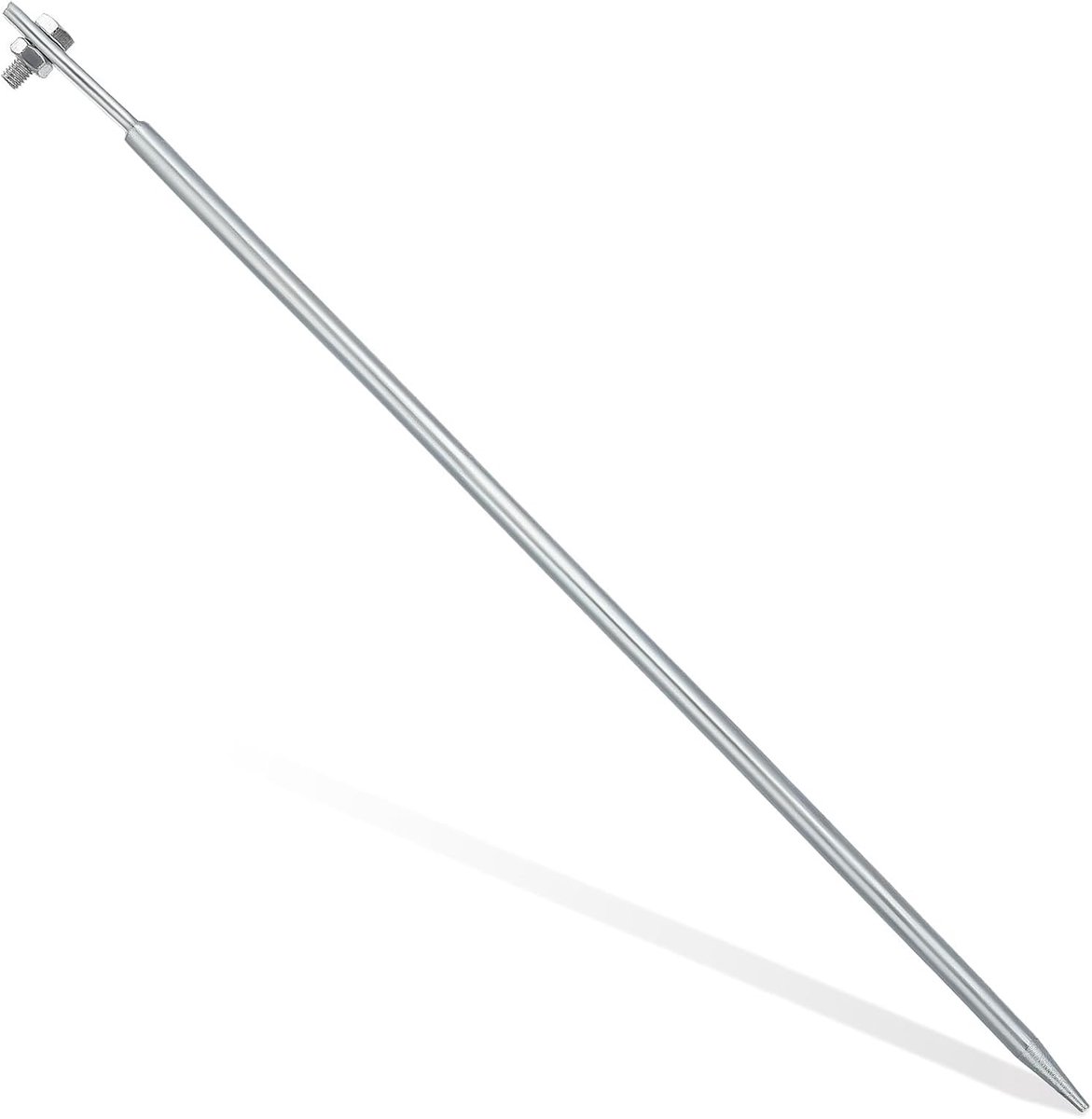Angoily Outdoor Grounding Bar, Galvanized Metal Ground Rod, Easy Installation for Reliable for Engineering Projects - ShopVlot
