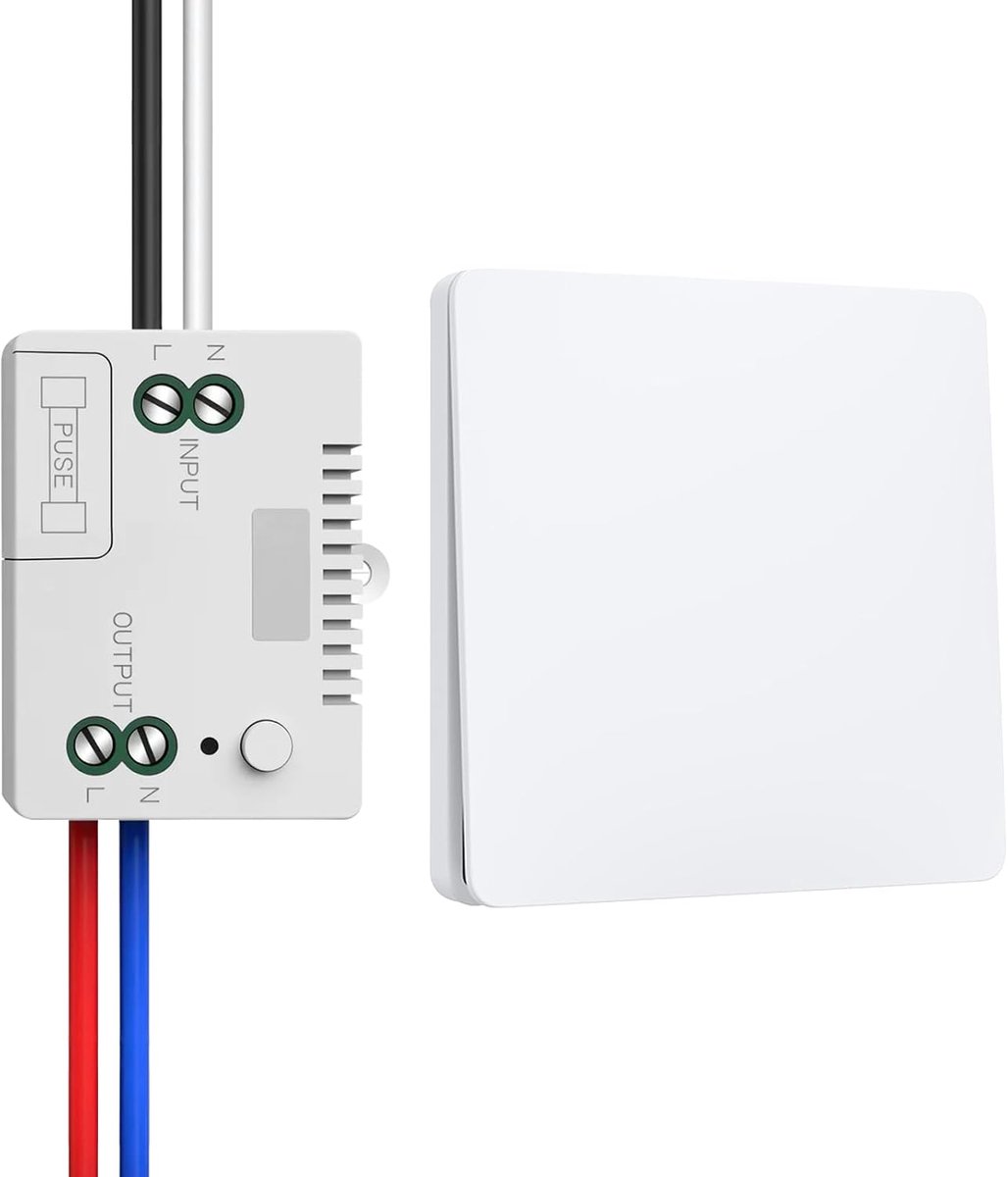 230V Wireless Light Switch Set, Self-Sufficient Wireless Switch – Wireless Kinetic Battery, Waterproof Wall Switch - ShopVlot