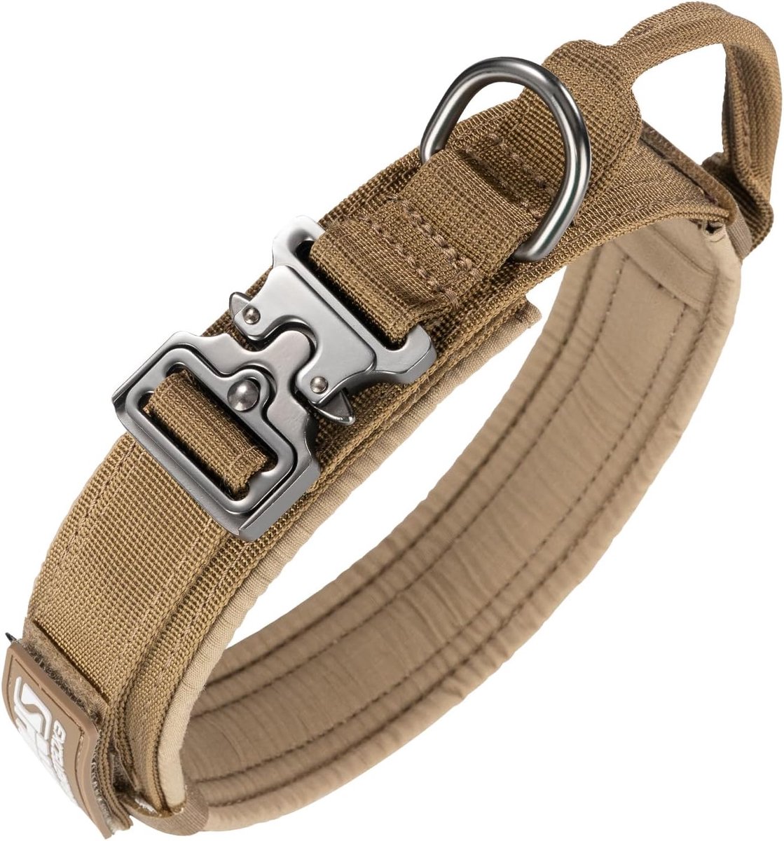 EXCELLENT ELITE SPANKER Tactical Dog Collar Adjustable K9 Military Collar Nylon Training Heavy Duty Collar with Handle - ShopVlot