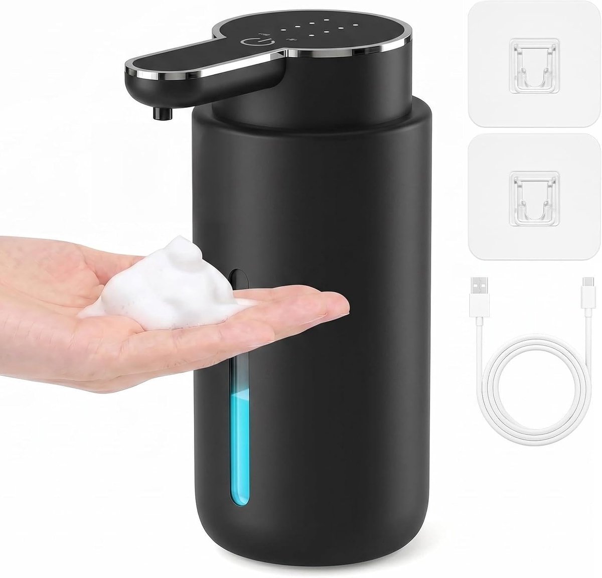 400ml Soap Dispenser for Bathroom, 4 Levels, Foam Dispenser, Bathroom - ShopVlot