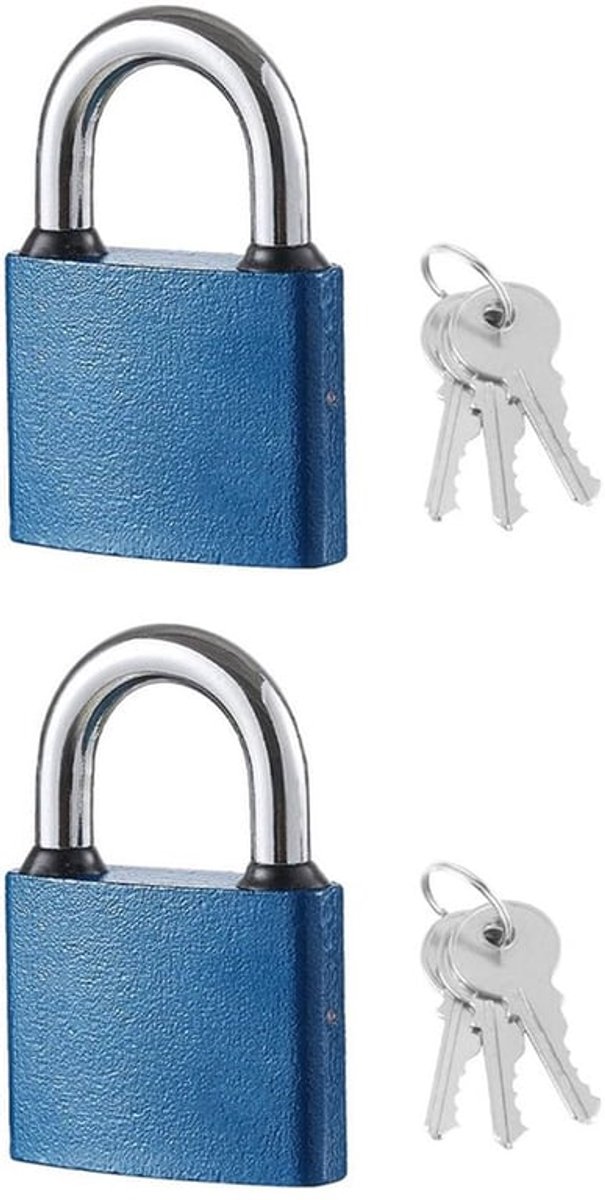 Heavy Duty Hangsloten - Waterdicht en Veilig - 2 Sets met 6 Sleutels - Perfect voor buitengebruik - Robuust en betrouwbaar - Bescherming...