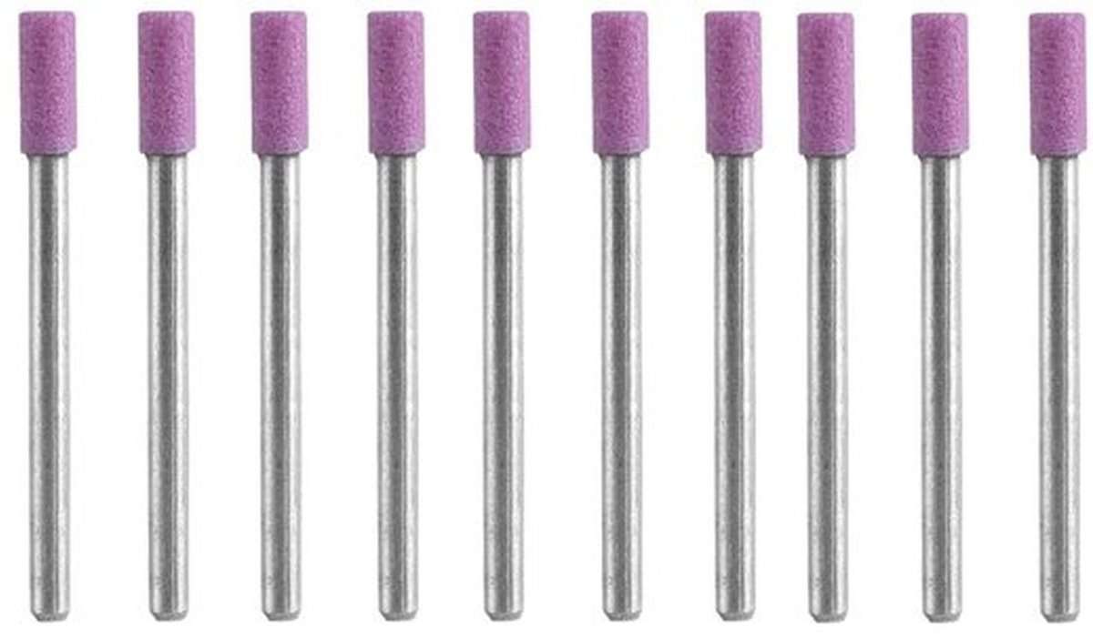 Slijpschijf Set 50 Stuks - Slijpschijf voor Messen - Slijpschijf Gereedschap - Schurende Steenkop 4mm - Duurzaam - Hoge Hardheid - Slijpset