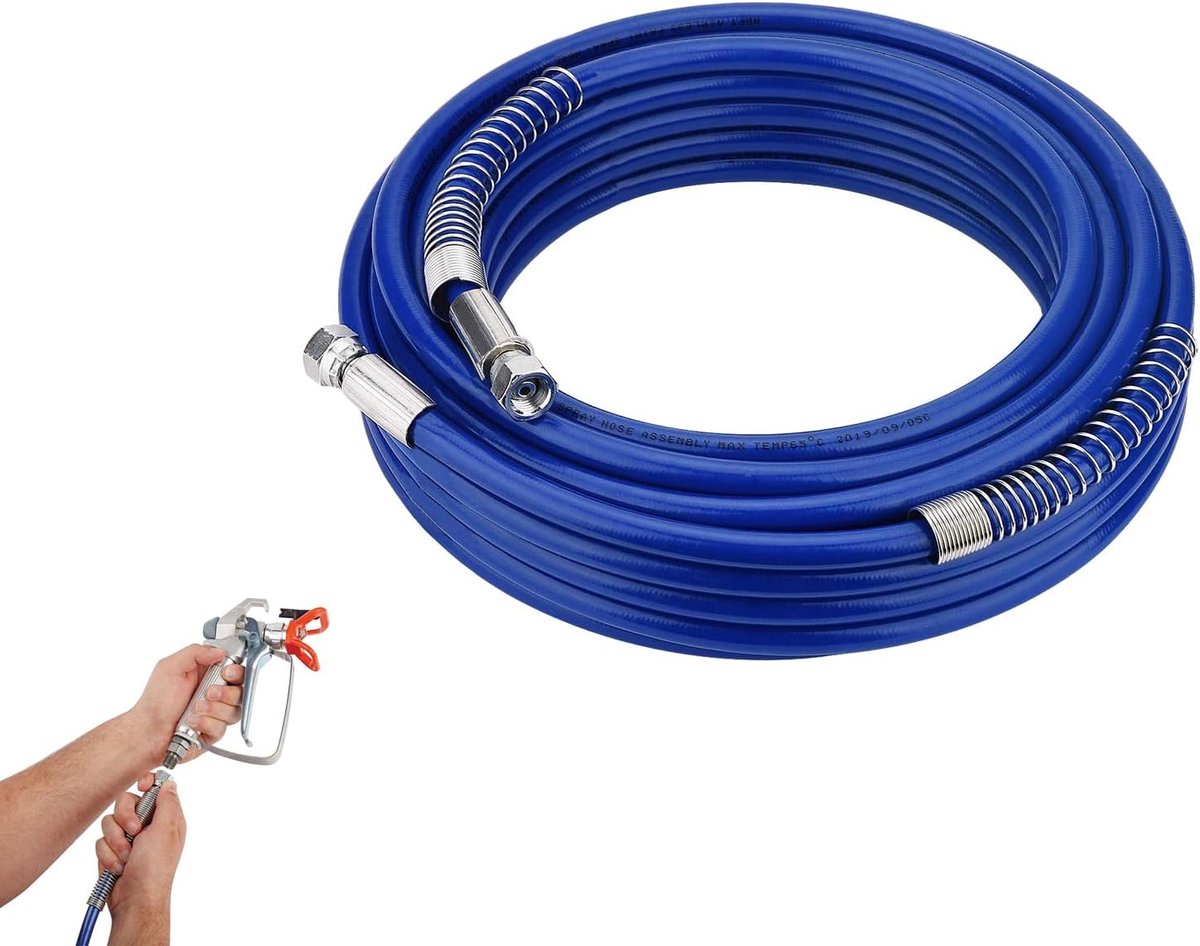 Airless verf spuit slang 15m - 1/4 inch - hoge druk - geschikt voor verfspuit - ShopVlot