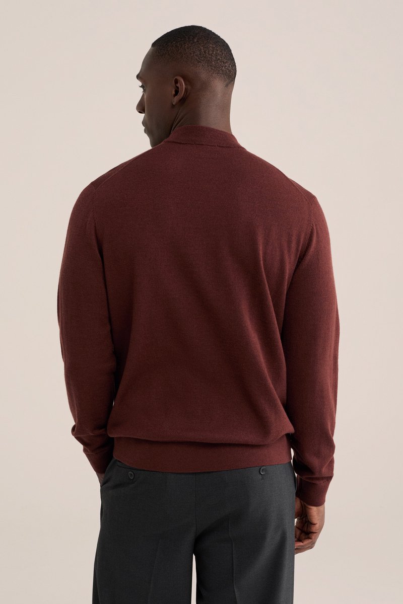 WE Fashion Heren regular fit trui van merinowol