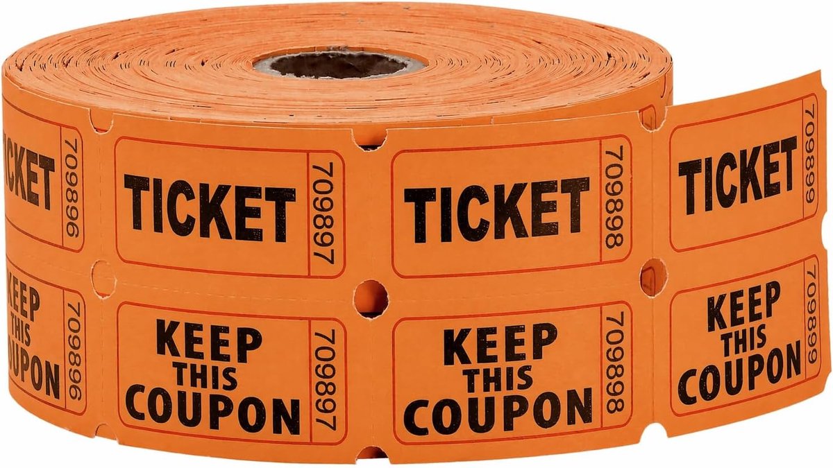 Waardemarkeringsrollen 1000 stuks - 5 x 5 cm - gemakkelijk afscheurbaar - ideaal voor evenementen - ShopVlot
