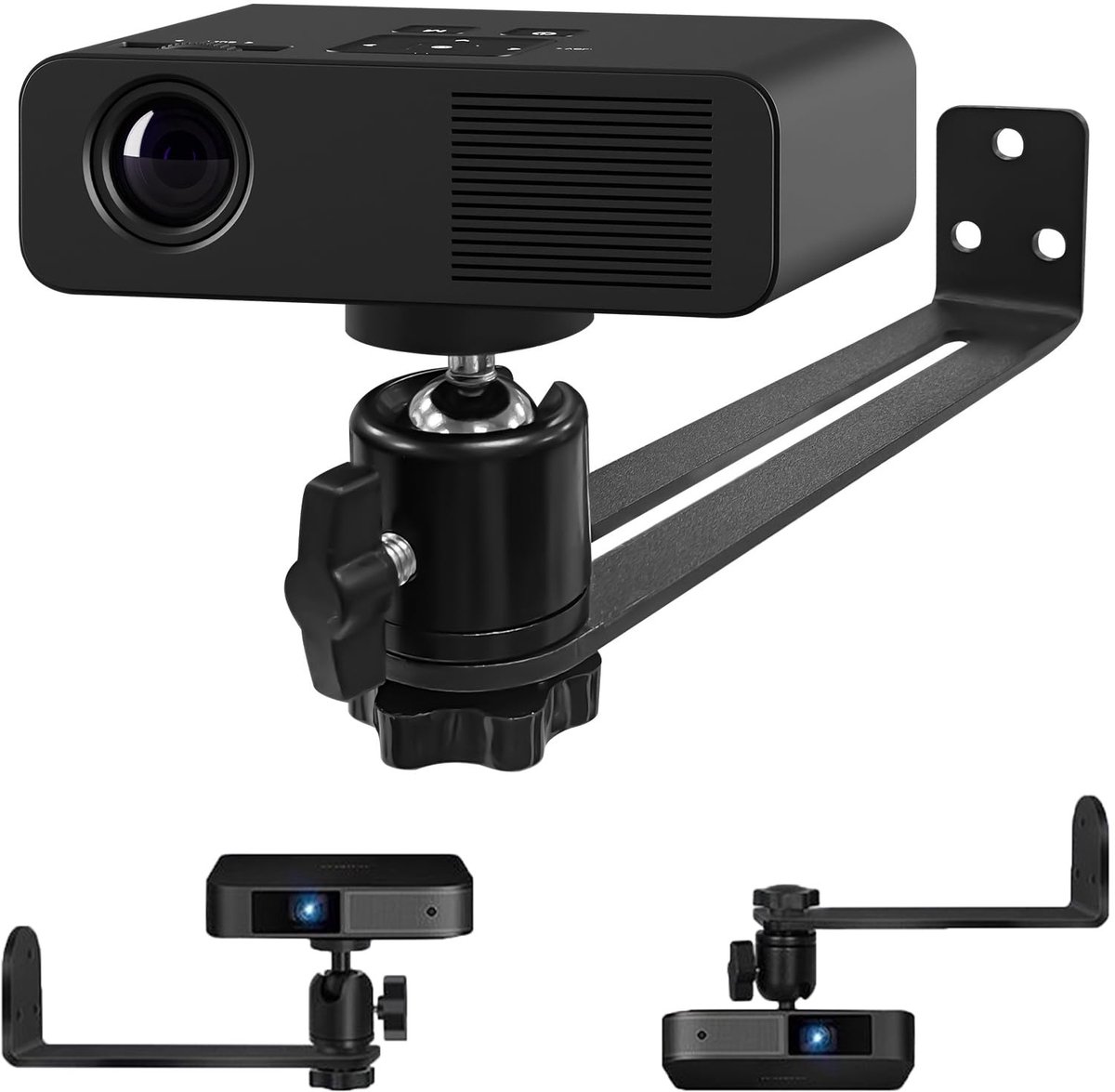 Solidchoice - Verstelbare Projector Wandbeugel met 360° Rotatie