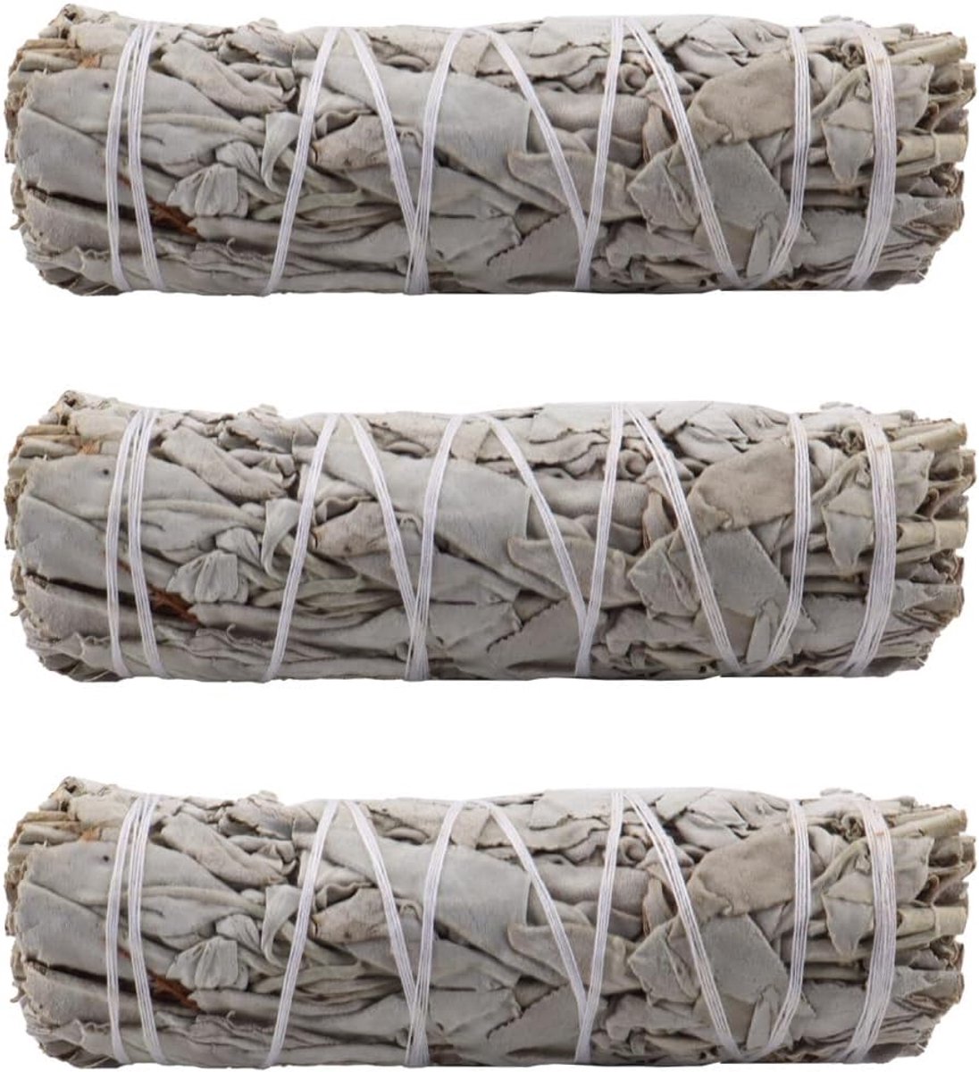 Wierookstokjes witte salie 11 cm - 3 stuks - natuurlijk - voor meditatie - ShopVlot