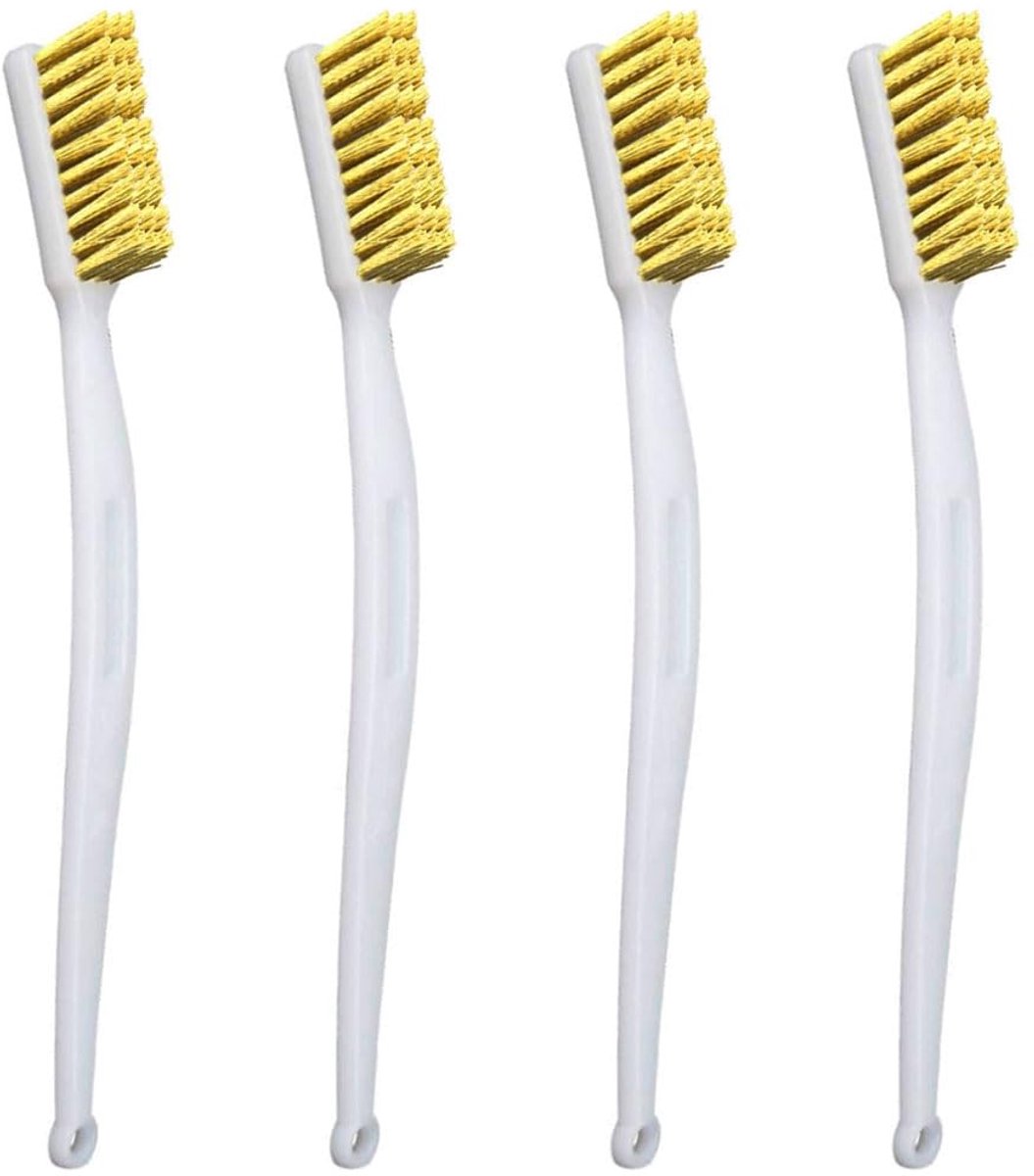Messenset 4 Stuks - Mini Messing Borstels - Duurzaam Materiaal - Voor Reinigen en Roest Verwijderen - ShopVlot
