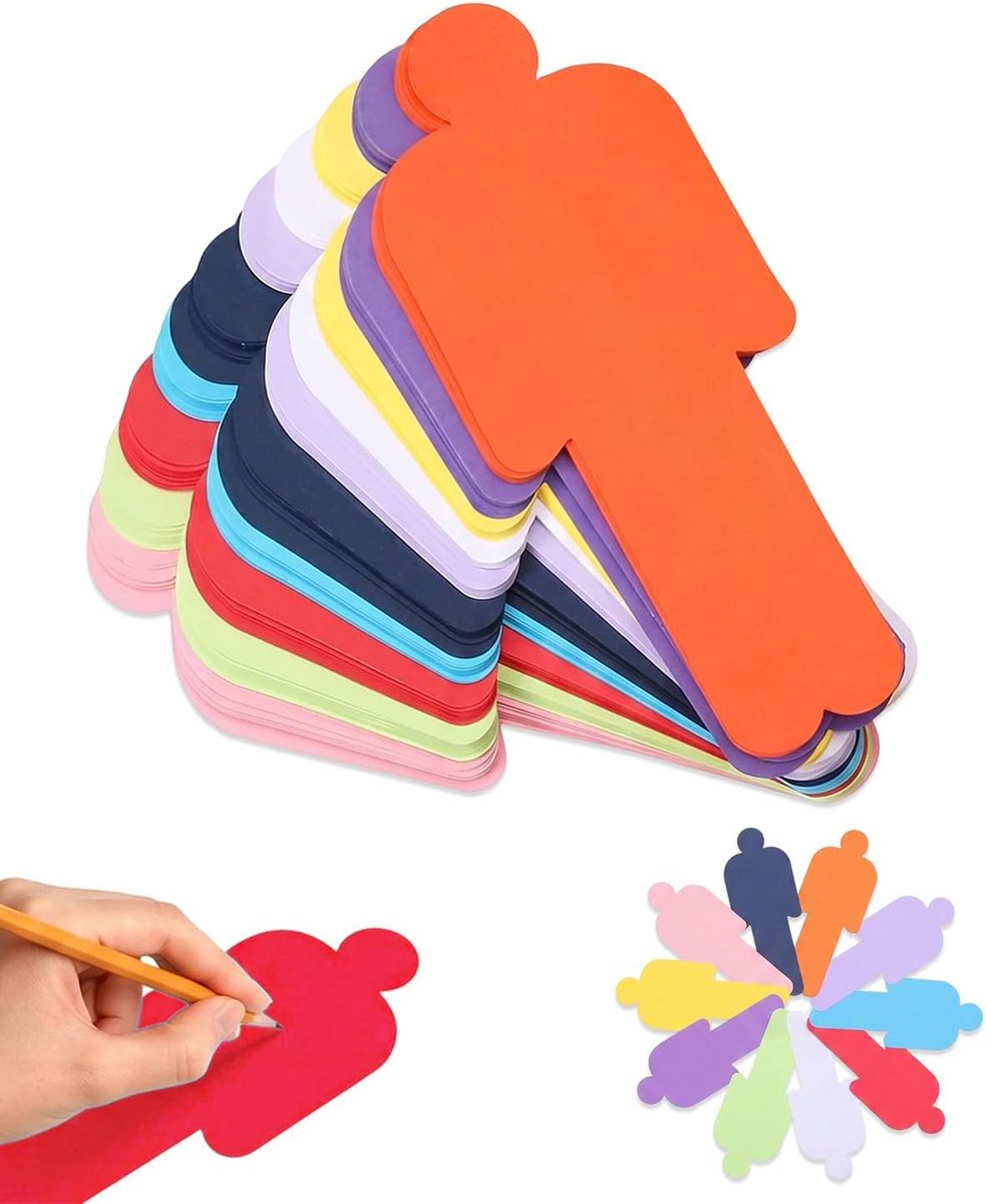 Leerkaarten set 100 stuks - handgemaakt - kleurrijk - ideaal voor presentaties - ShopVlot