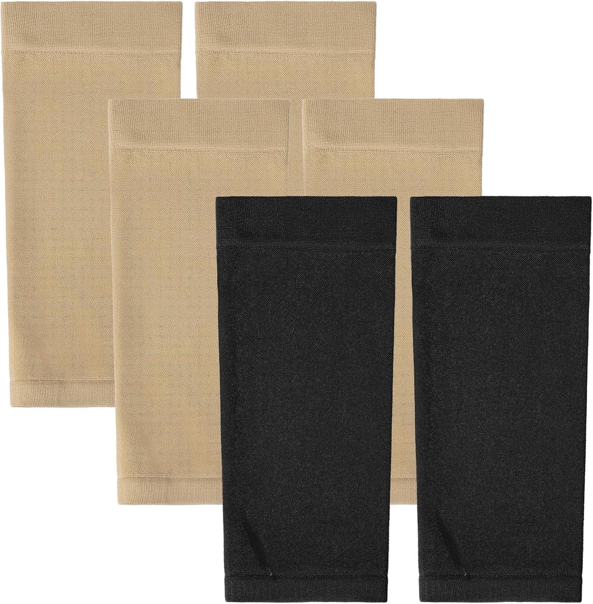 Tattoo cover up sleeves - 2 paar - zwart, nude - UV-bescherming - ideaal voor na verzorging - ShopVlot