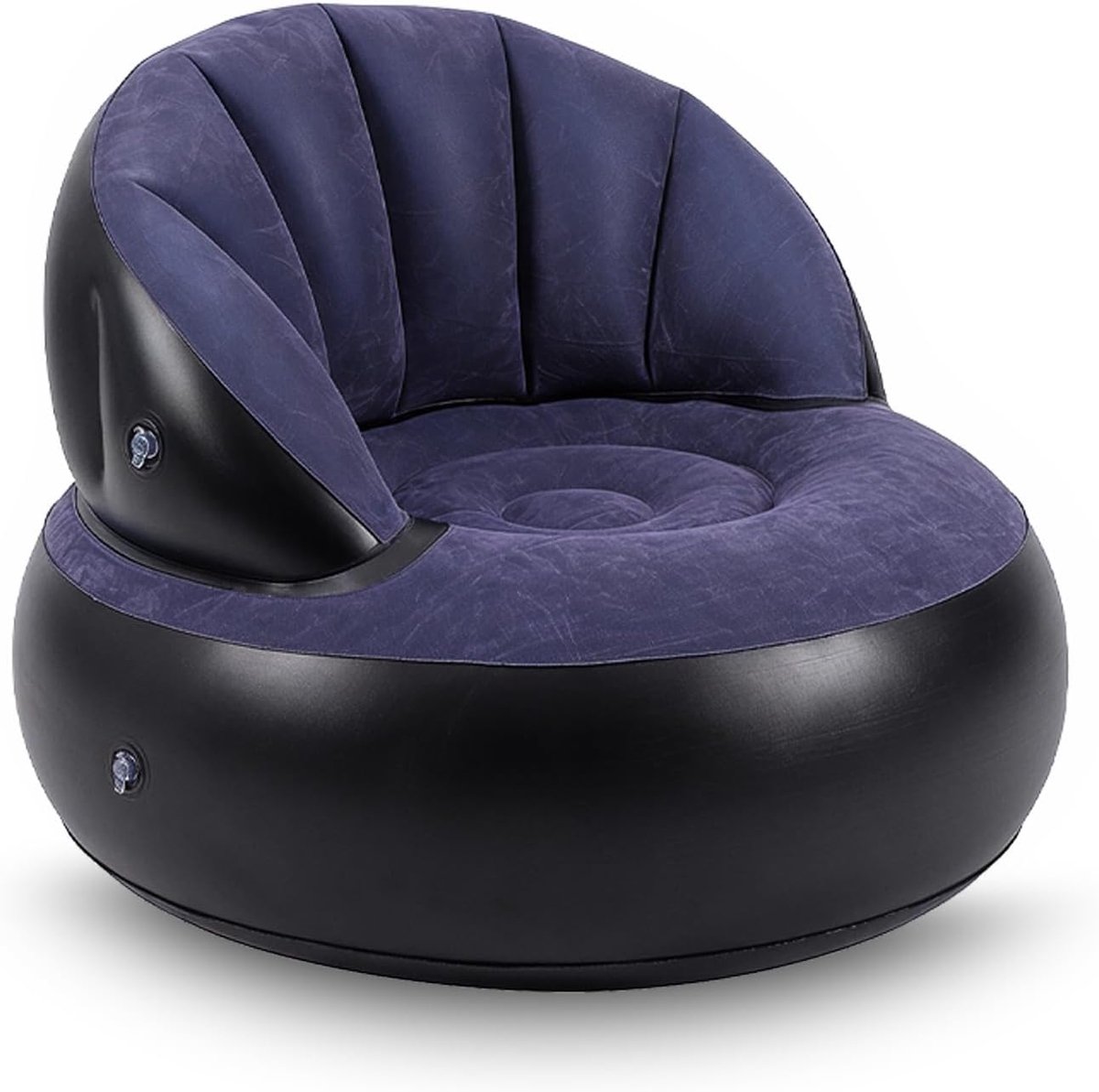Opblaasbare Armstoel Sofa - Flake Oppervlak - Rond Air Sofa - Ideaal voor Binnen en Buiten - ShopVlot
