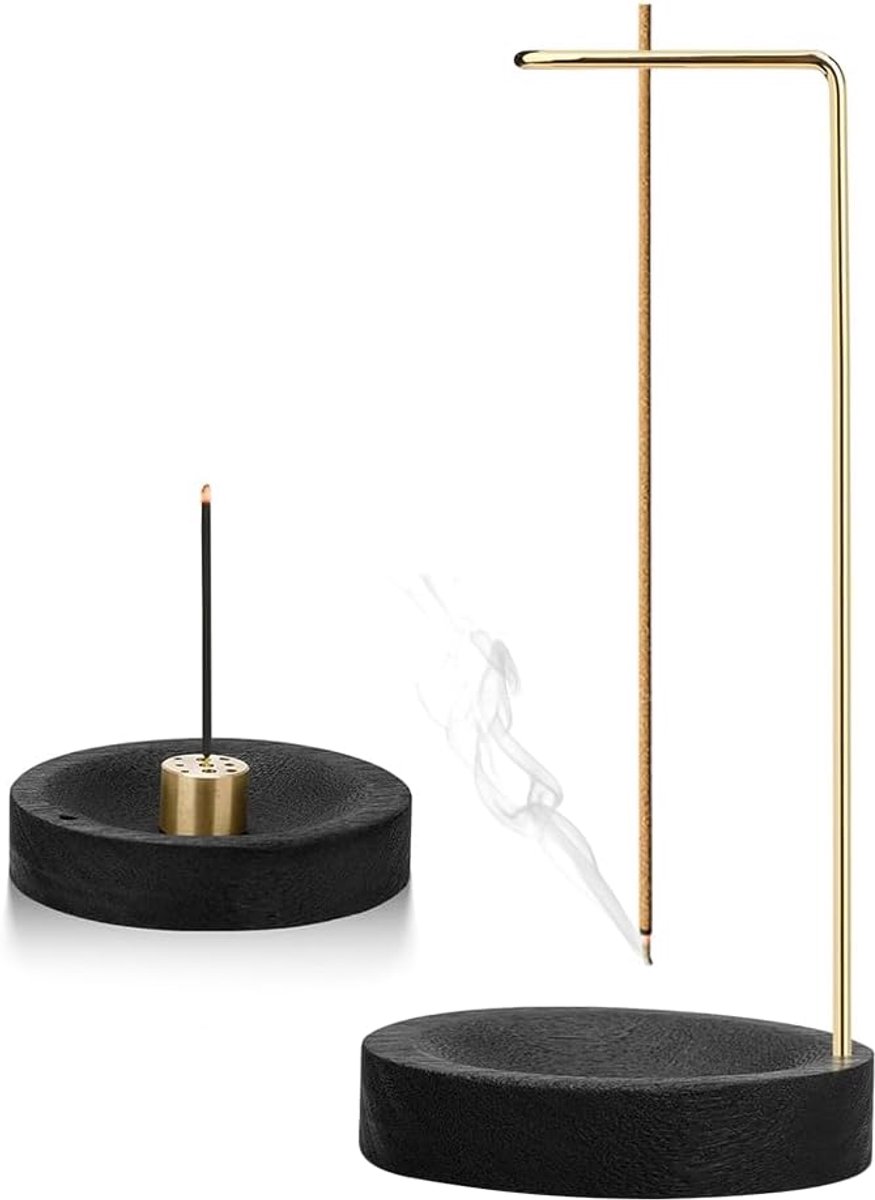 Incense stick holder 9 gaten - houten basis - handgemaakt - perfect voor yoga en meditatie - ShopVlot
