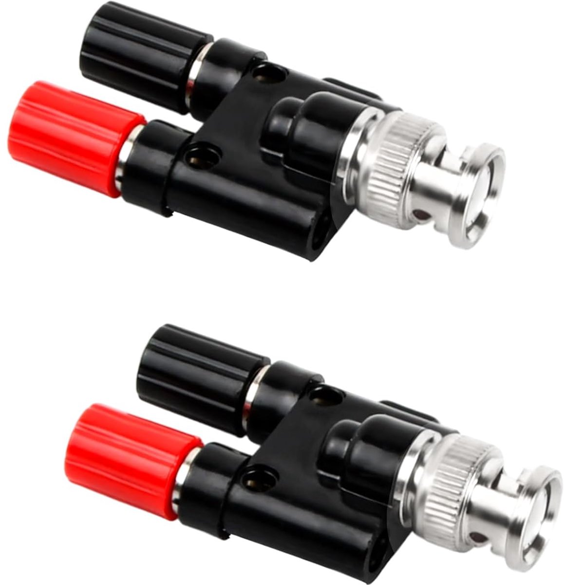 BNC naar 4mm adapter - BNC plug naar banaan plug - veilige verbinding - ideaal voor meetapparatuur - ShopVlot