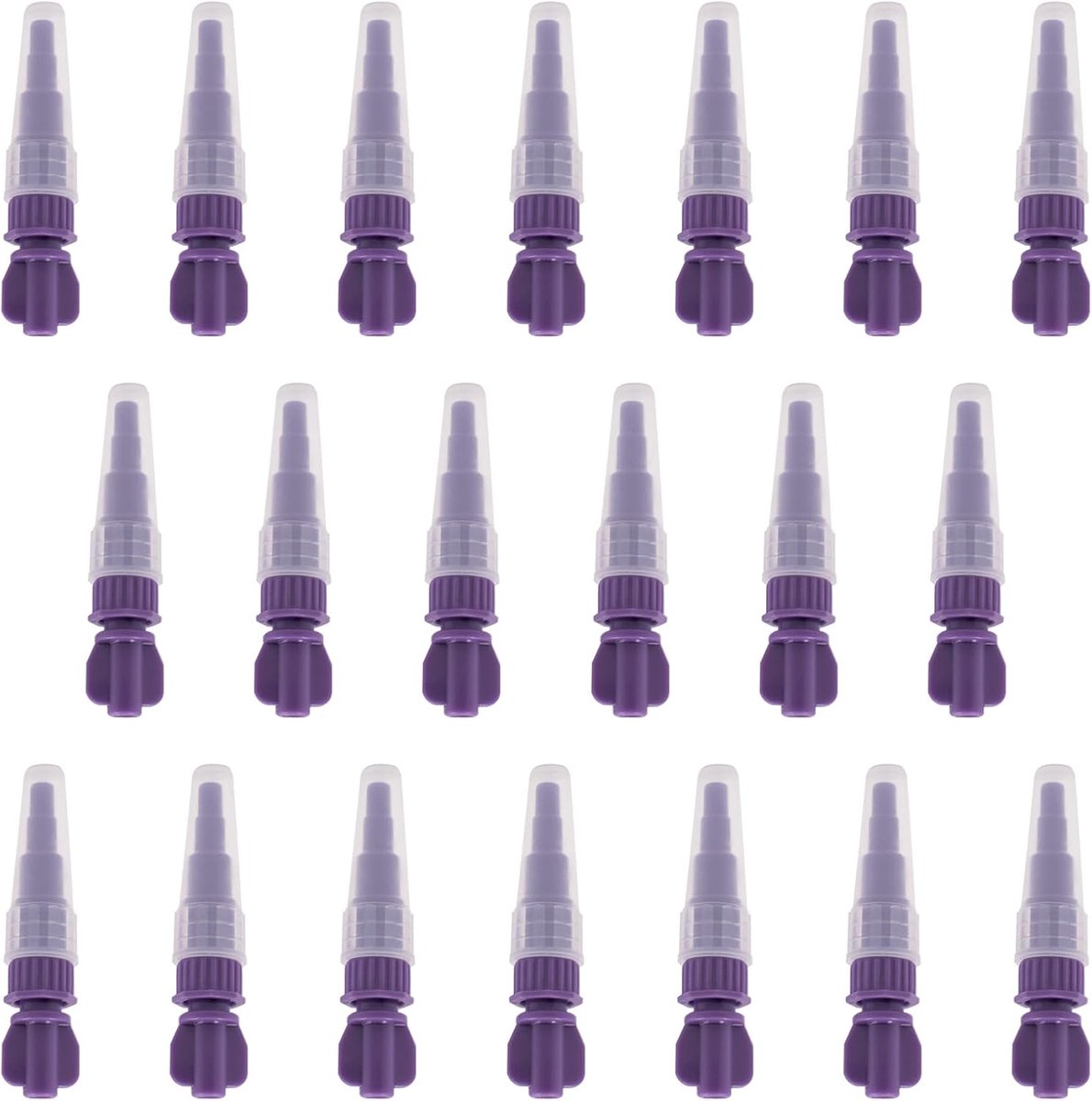 20 stuks spuitadapters, luer-adapter, conische verbinding, spuitonderdelen voor diervoeding, spuitkoppelingsadapter - ShopVlot