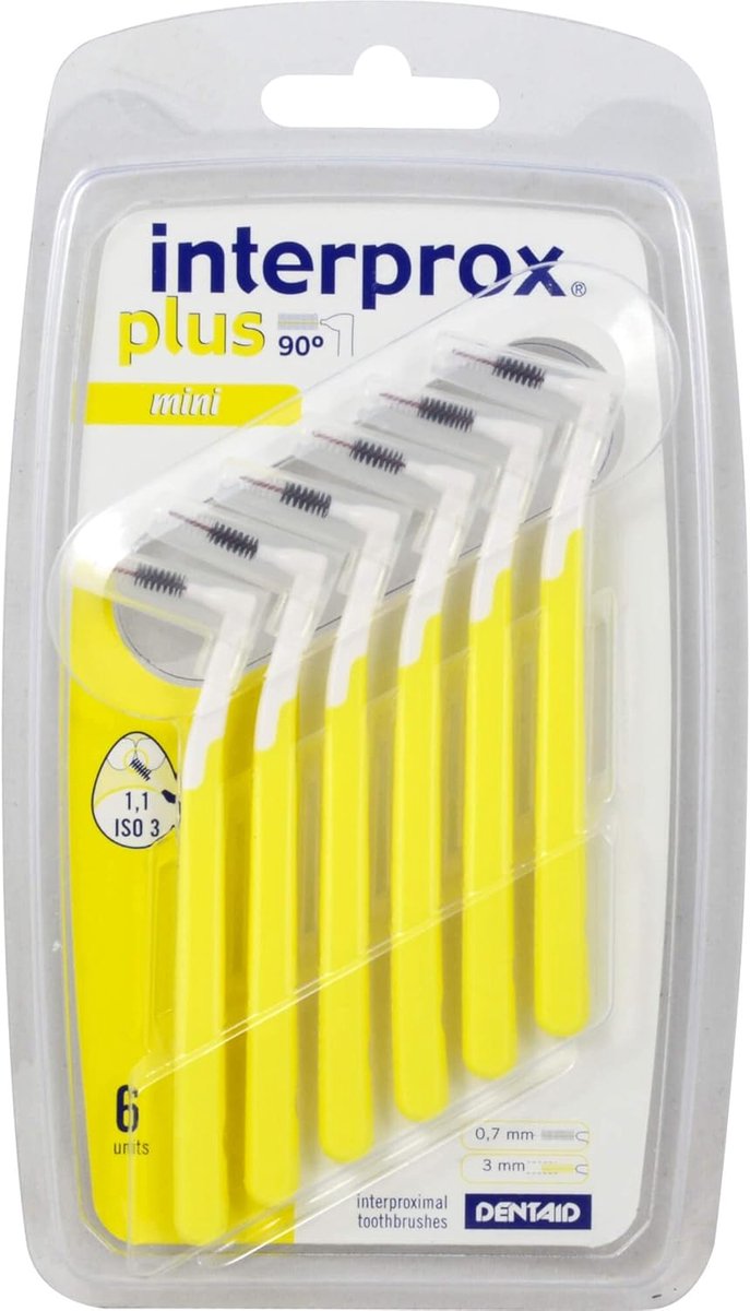 INTERPROX plus mini yellow interdental brush 6 pieces - ShopVlot