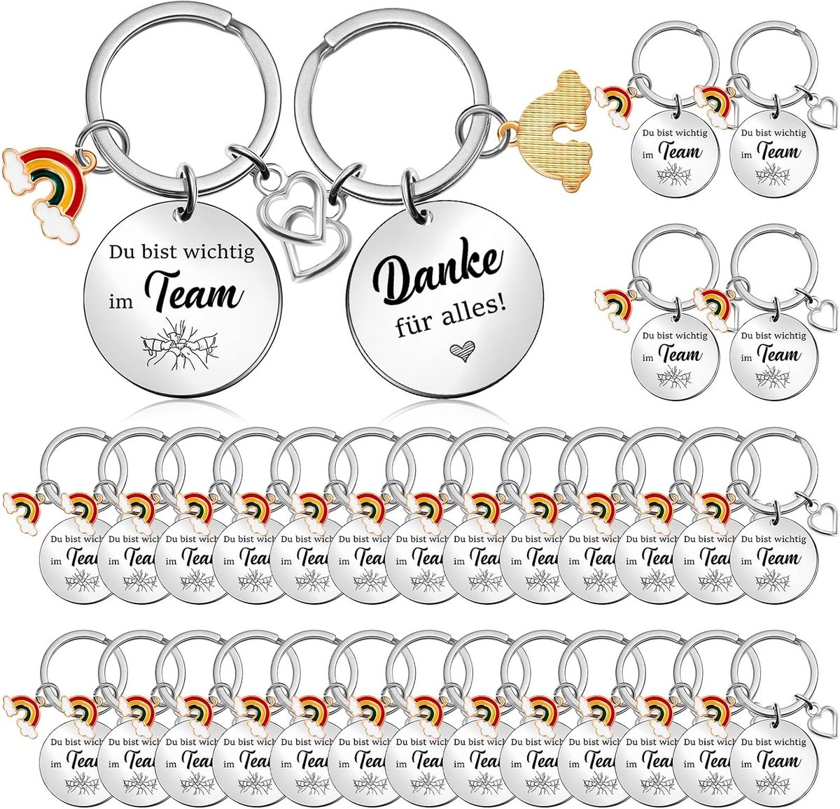 Tenare 30 Stuks Sleutelhangers Voor Collega's Teamcadeau Bedankcadeau Afscheidscadeau Bij Een Carrièreswitch Pensioen - ShopVlot