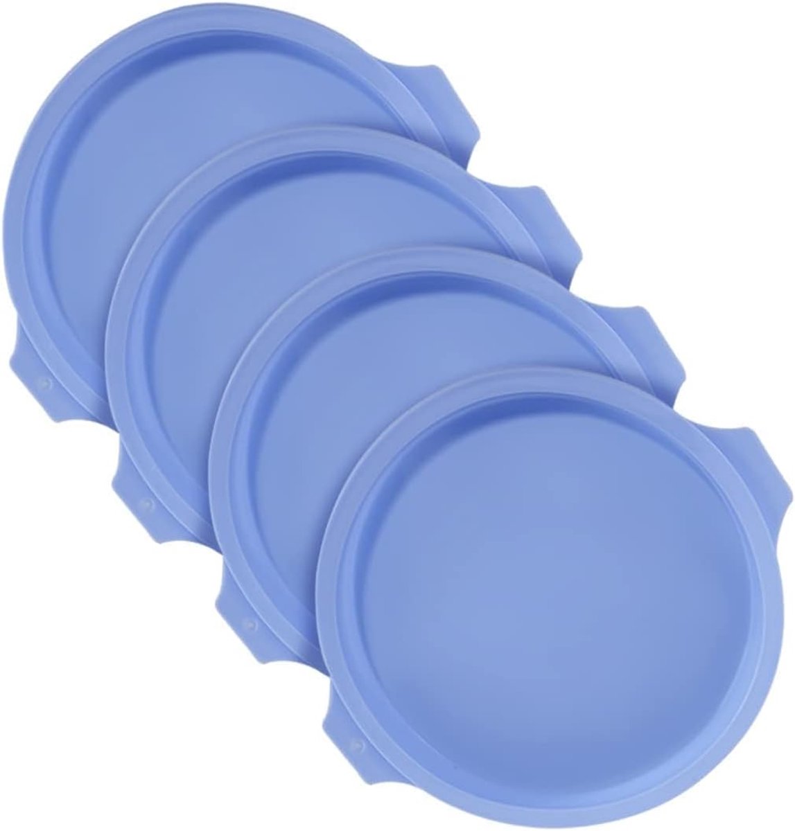 4 Pcs Rainbow Cake Molds Silicone Mold for Cake 20cm Silicone Cake Moulds Round Silicone Mold for Birthday - ShopVlot