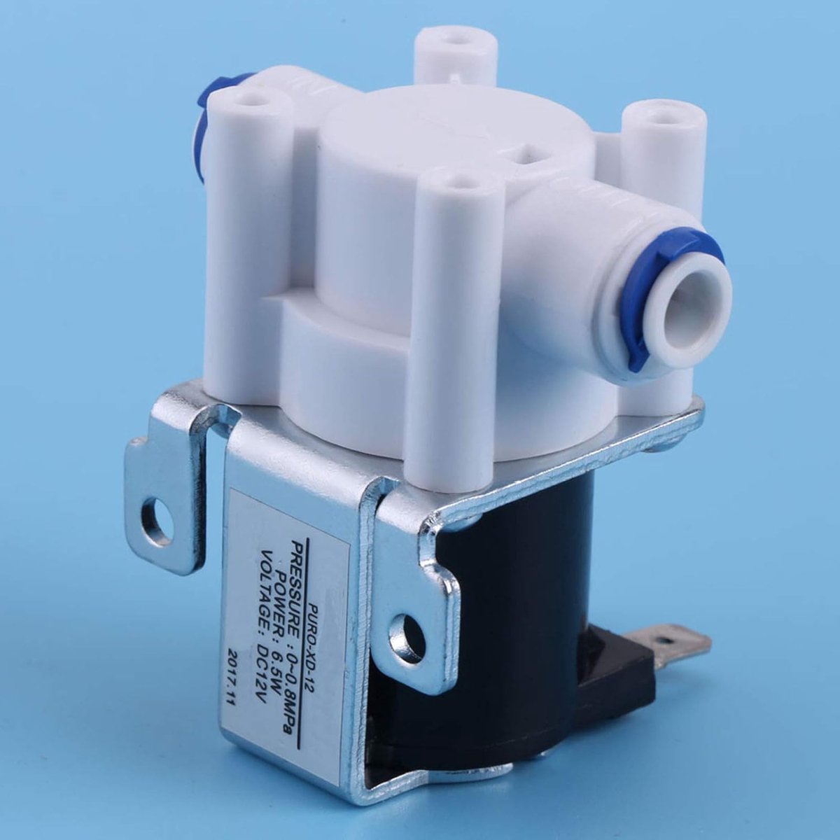 Inlaat water solenoïde ventiel 12V - kunststof - normaal gesloten - ideaal voor omgekeerde osmose systemen - ShopVlot