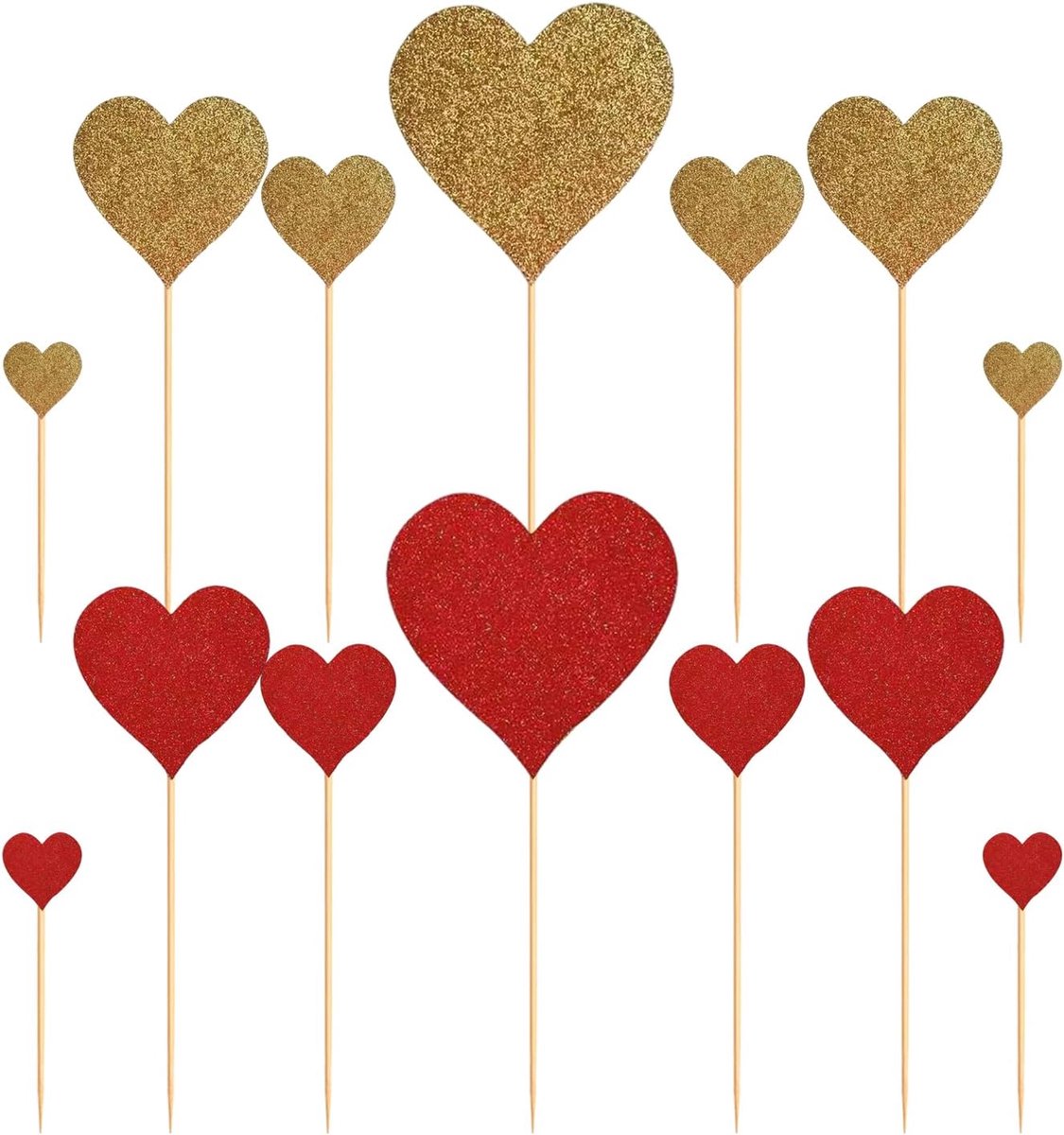 84pcs Cake Decoration Card Is Inserted, Heart Shaped Cake Card Is Inserted, Party Accessories Can Be Decorated With - ShopVlot