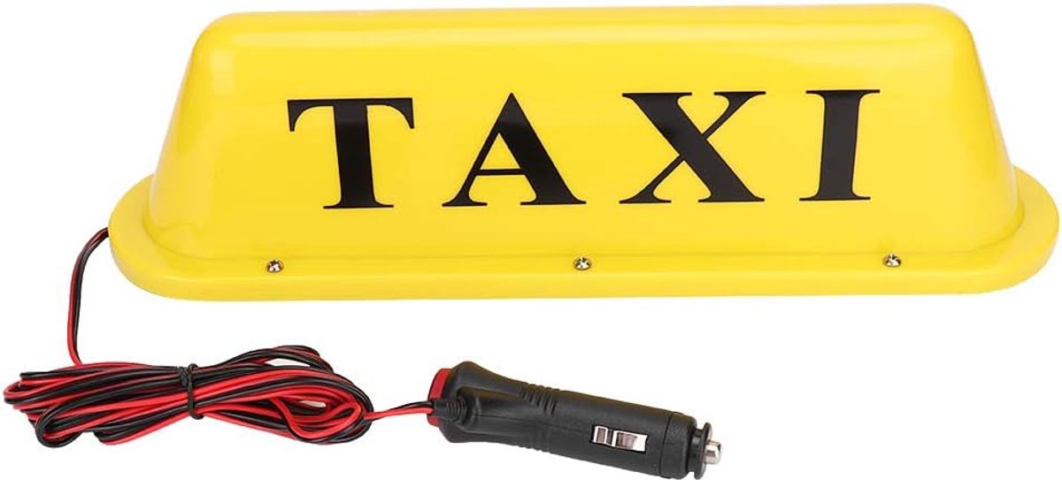 Tiiyee Magnetic Taxi Cab Sign, DC12V Waterproof Light Sign, Topper, Universal Car LED Lights, Taxi Cab Roof Top Sign - ShopVlot