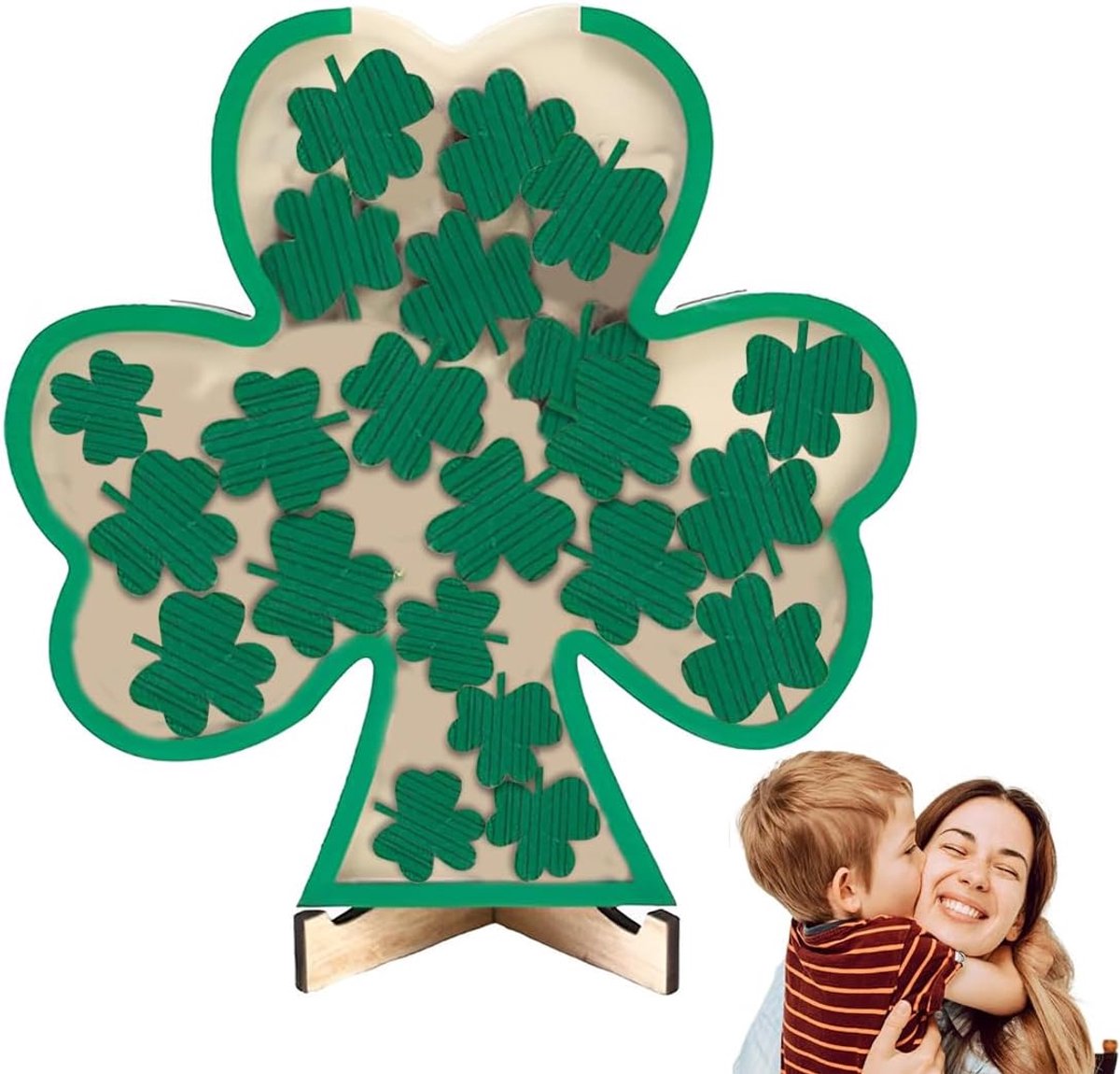 Reward Glass for Kids with 25 Trefoil Leafs, Reward Jar Reward Glass for Kids, Premium Glass for Home and School Use - ShopVlot