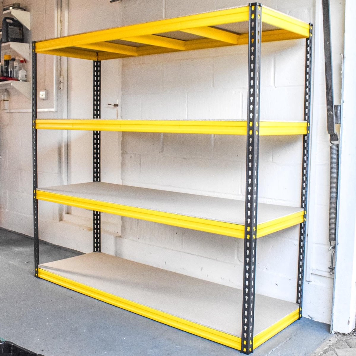 Trade Master Pro® zware opbergrekken - 400 kg draagvermogen - Rekkensysteem voor garage en magazijn (1.8m Wide) - ShopVlot