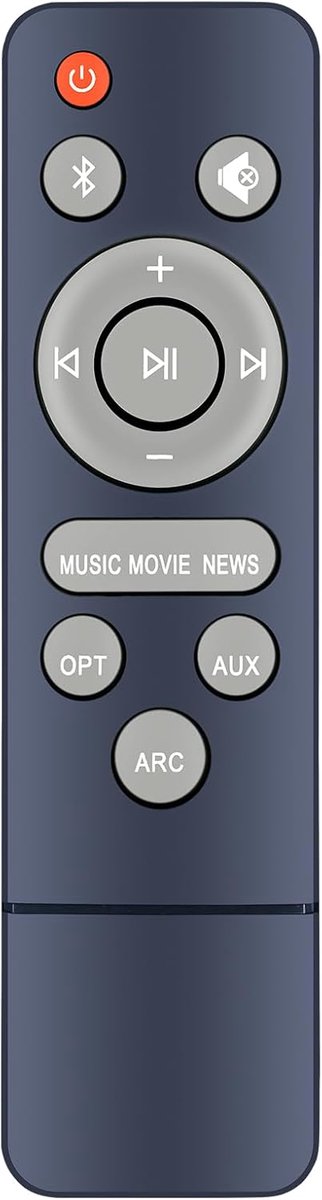 Afstandsbediening compatibel met GarageRock Soundbar afstandsbediening geschikt voor tv-soundbar - ShopVlot