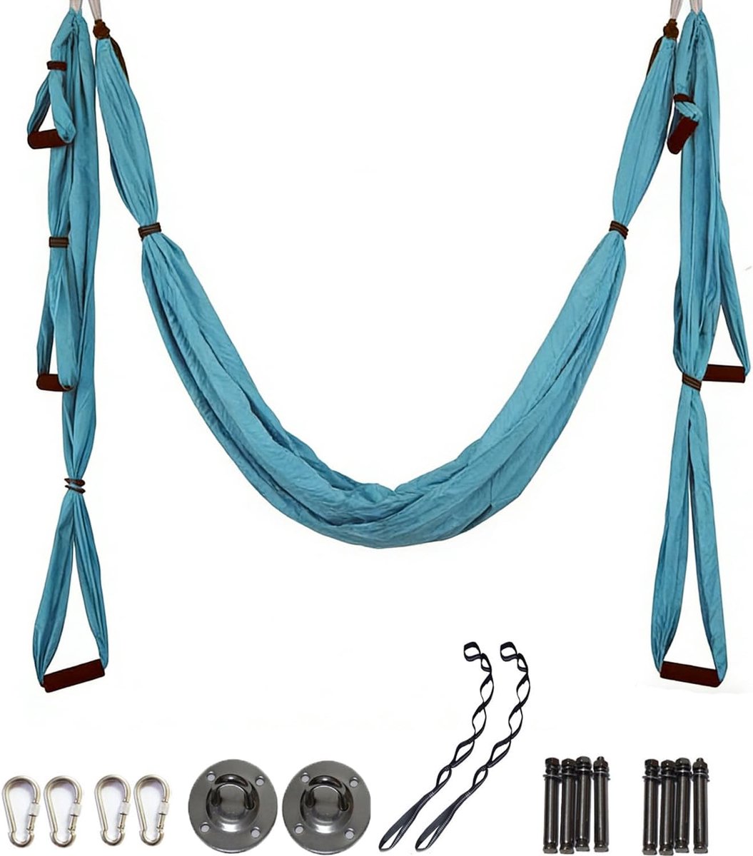 Aereo Yoga Bomb with Thick Foam Handle for Home Practice Yoga Studios (Sky Blue) - ShopVlot