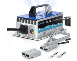 KAISAL Battery charger for forklift 24 V 20 A 24 V with Anderson plug, automatic maintenance charger for 24 V lead - ShopVlot