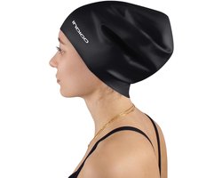DRUNA Silicone Swimming Cap - for Long Hair - Extra Large & Comfortable - Waterproof & Durable - ShopVlot