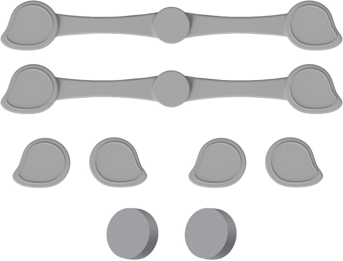 2 Long Silicone Strips, 6 Magnet Silicone Buckles, Air Fryer Accessories, Parchment Pad Magnetic Buckle, Food - ShopVlot