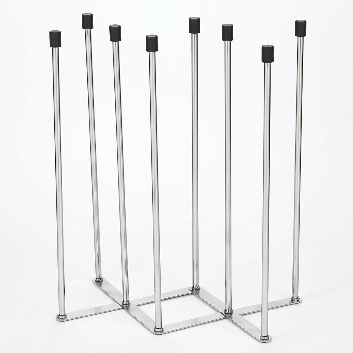 Flessenhouder, flessenafdruiprek, opvouwbaar flessenafdruiprek, roestvrij staal, antislip, metalen flessenstandaard om - ShopVlot