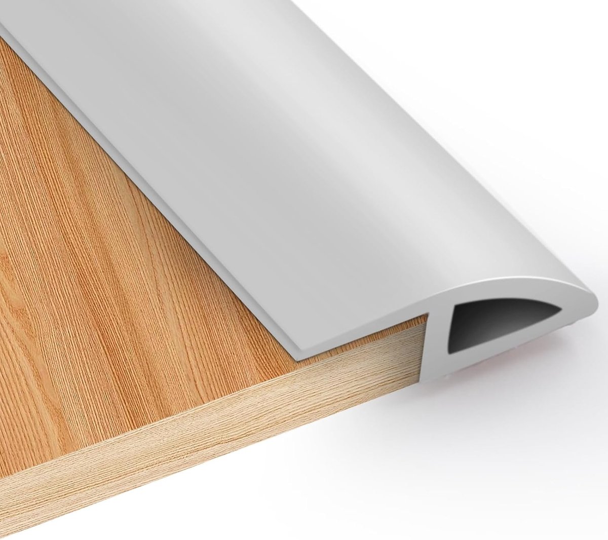 Transition profile, self-adhesive, 10 mm x 2 m, PVC, transition profile, height compensation for 5-100 mm height - ShopVlot