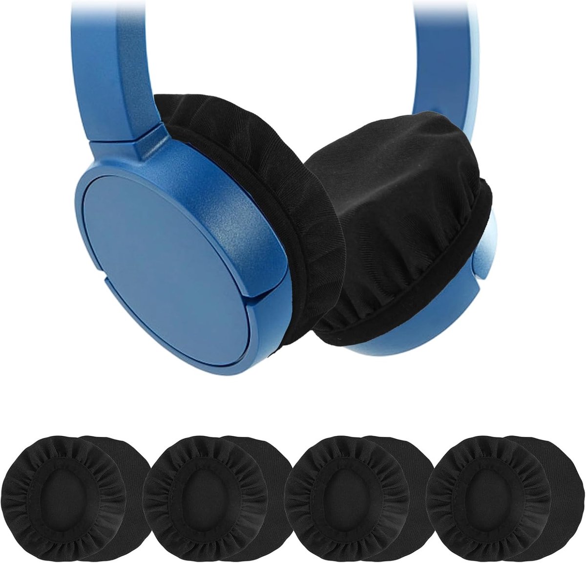 4 paar hoofdtelefoon oordopjes hoezen, wasbare en stevige hoofdtelefoon zweethoezen, headset oor stofbeschermers voor - ShopVlot