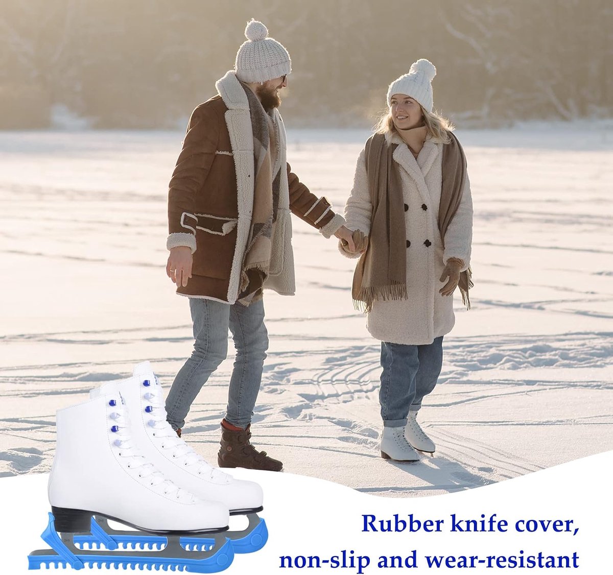 1 pair of ice skate protectors - Adjustable Skate Guards for Hockey or Figure Skating - ShopVlot