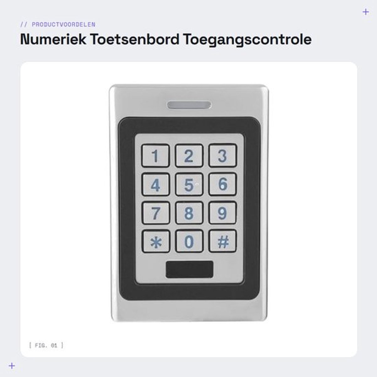 Toetsenbord Waterdicht - Numeriek Toetsenbord - Toegangscode Systeem - Metalen Controller - RFID ID & IC Controller - IP67 Beveiliging - Deurbord