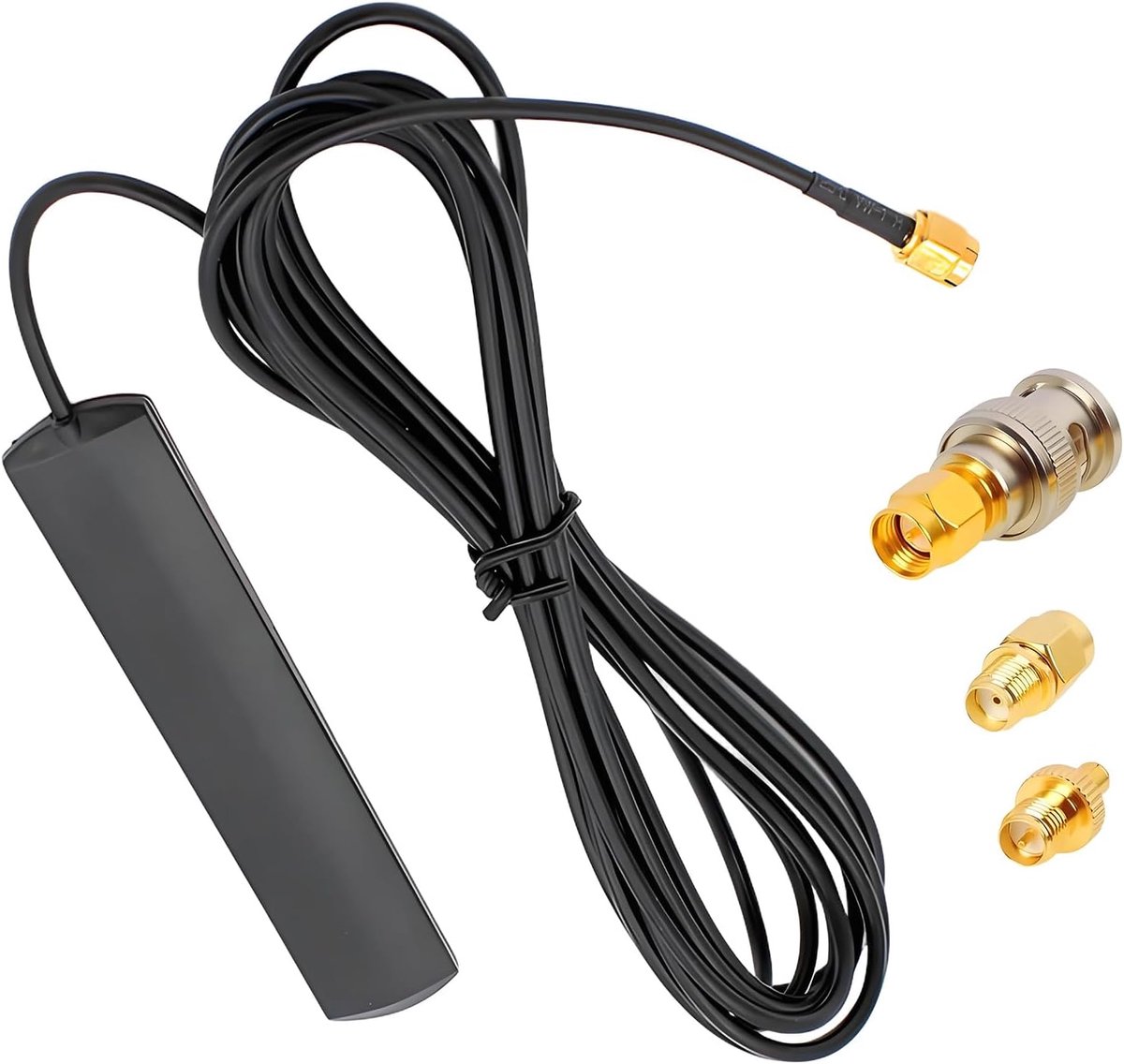 4G LTE GSM-antenne 3dBi - SMA-aansluiting - met glashouder en 3 adapters - ideaal voor mobiele communicatieversterkers - ShopVlot