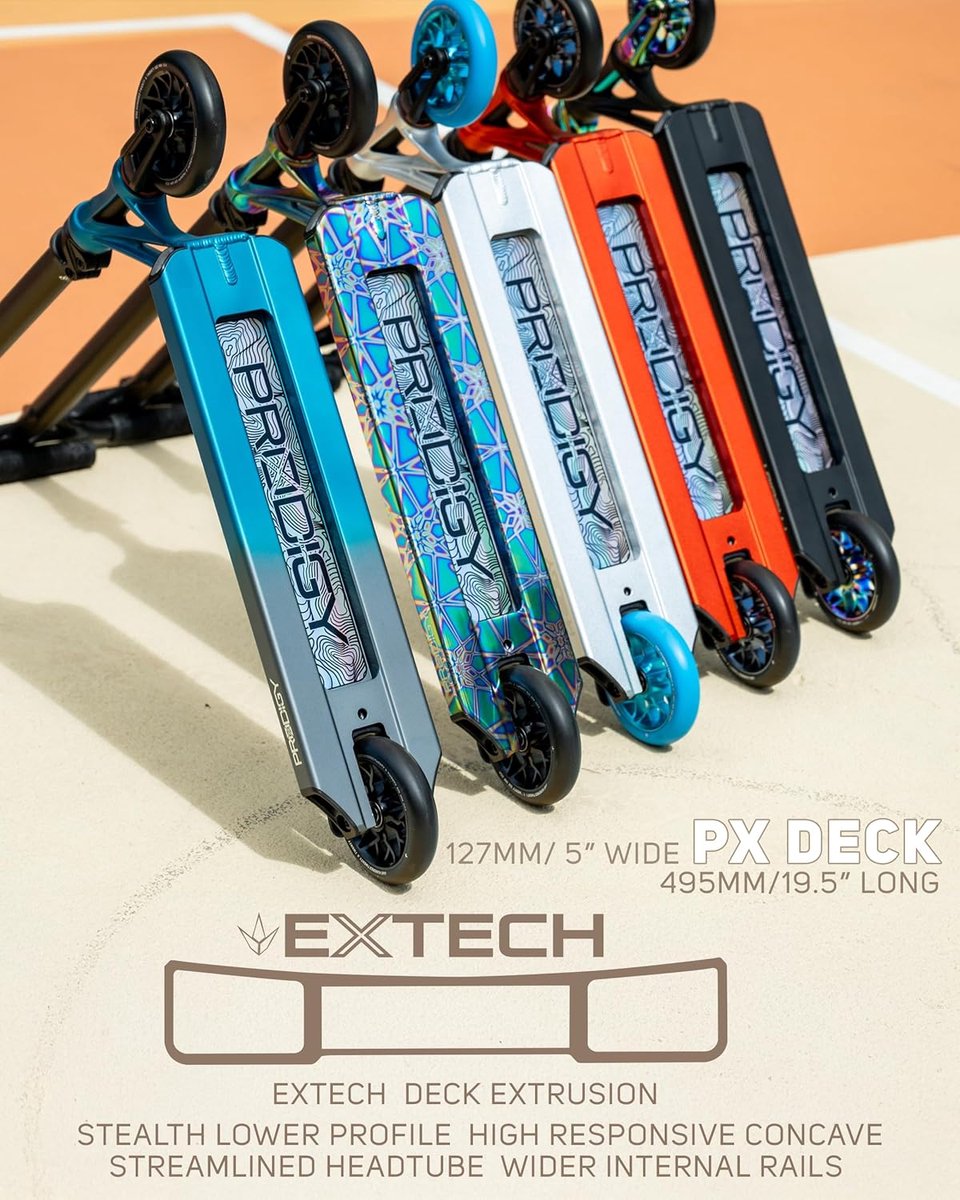 Complete scooter zwart/oil slick - pro scooter - intermediate/advanced - optimale prestaties - ShopVlot