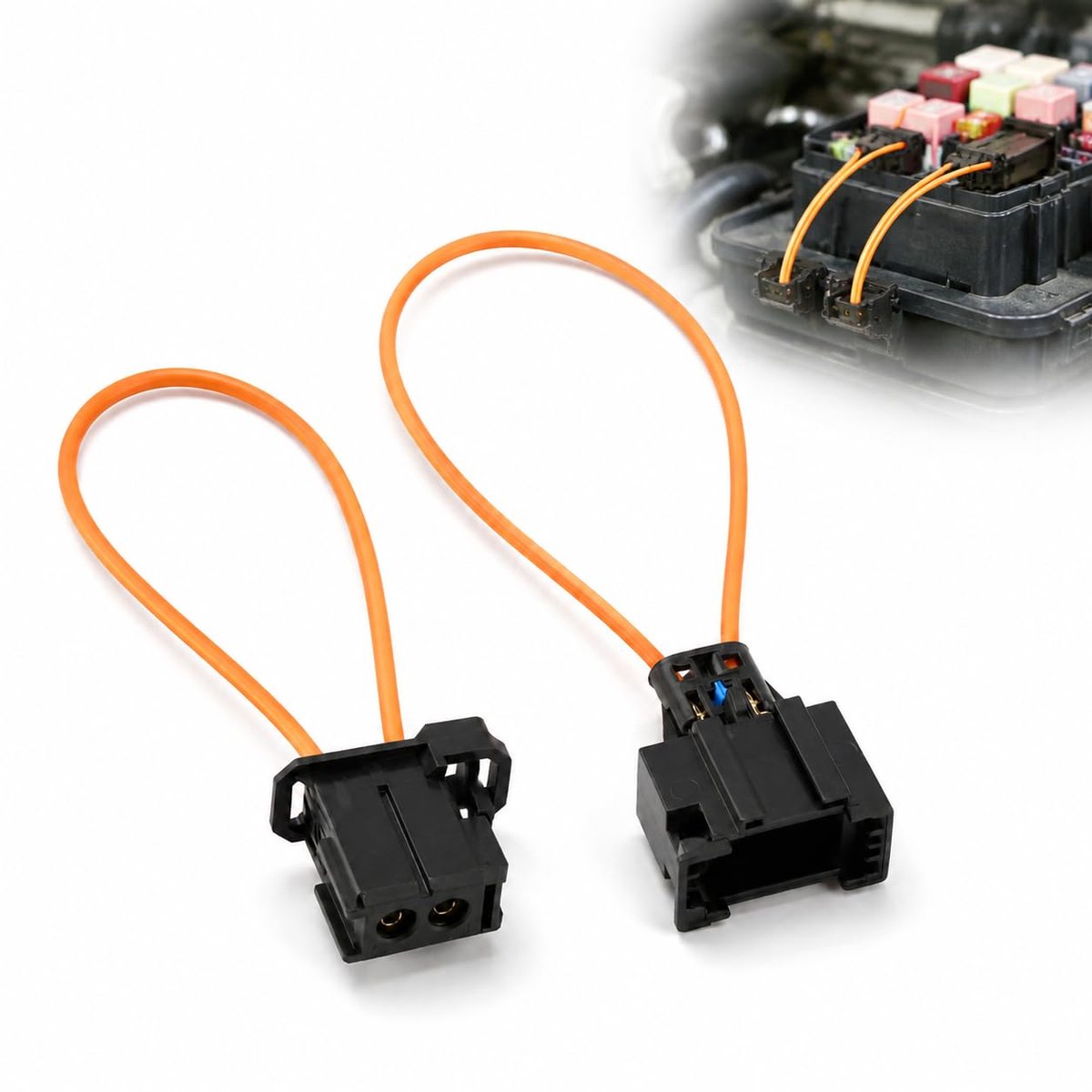 2 stuks glasvezelgespconnectoren MOST voor auto's, adapters mannelijk en vrouwelijk, universele Loop Bypass - ShopVlot