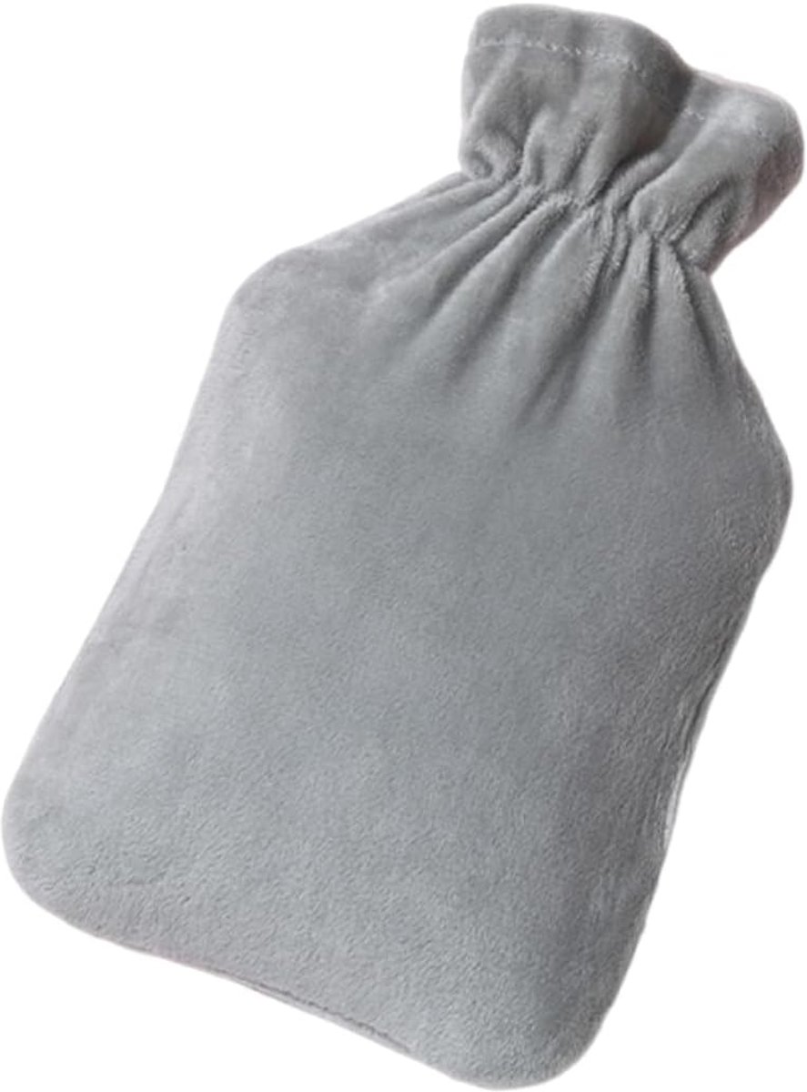 Warmwaterkruik 1000ml - Zachte pluche hoes - Veilig PVC - Ideaal voor ontspanning - ShopVlot