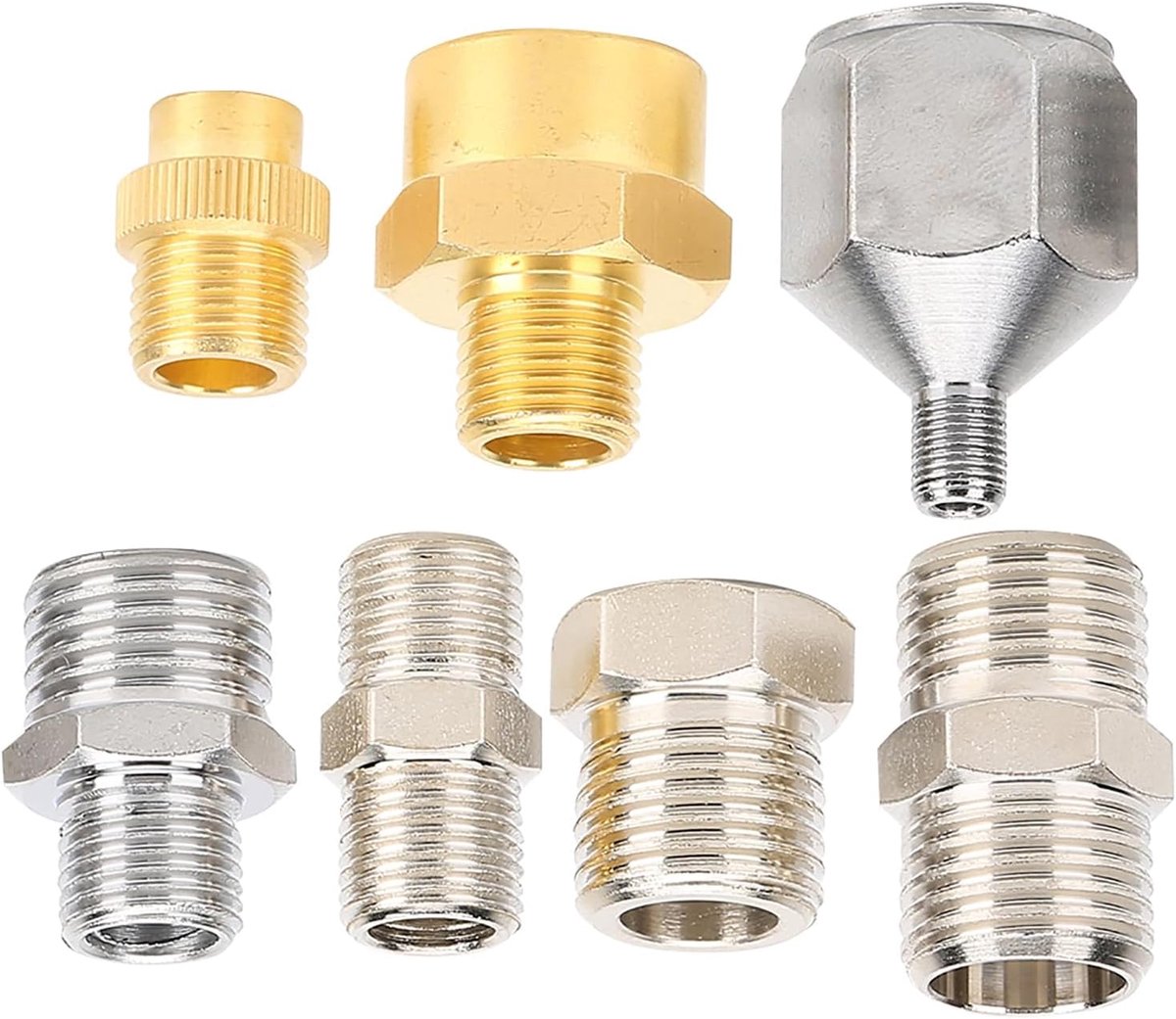 Spuitpistool Adapter A1-A7 - Professioneel - Messing - Geschikt voor verfapplicatie - ShopVlot